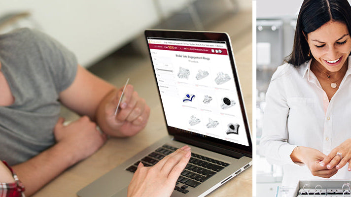 Bridal Ring Set Buying Guide: Navigating Online vs. In-Store Shopping
