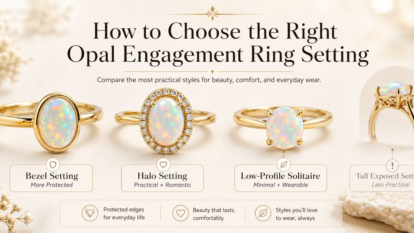 How to Choose a Practical Opal Engagement Ring Setting