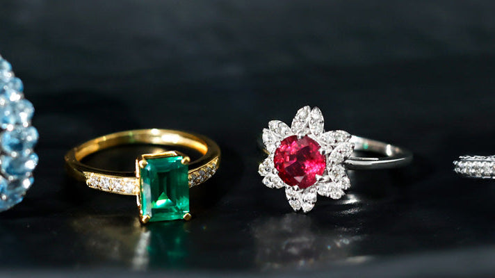Radiant Love: Colored Gemstone Engagement Rings and Wedding Bands