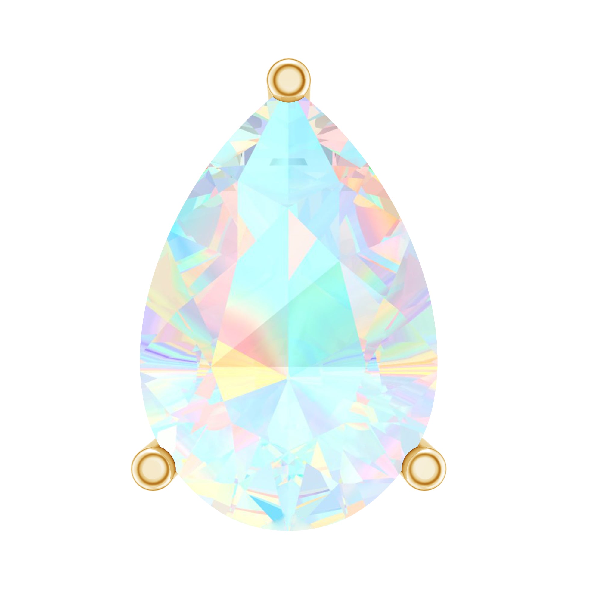 Dainty Ethiopian Opal Teardrop Earring for Helix Piercing AAA - Rosec Jewels