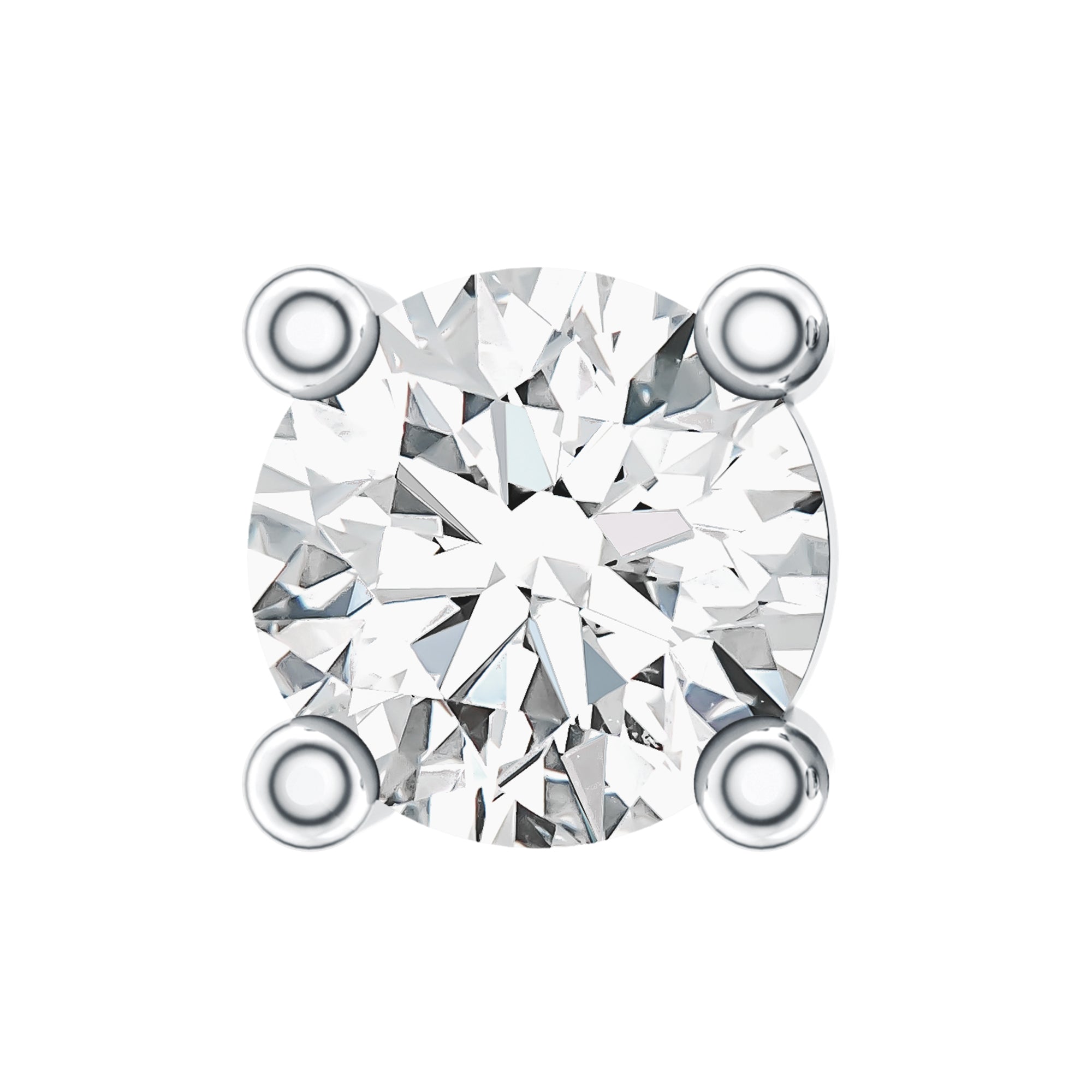 Dainty Moissanite Solitaire Conch Earring D-VS1 - Rosec Jewels