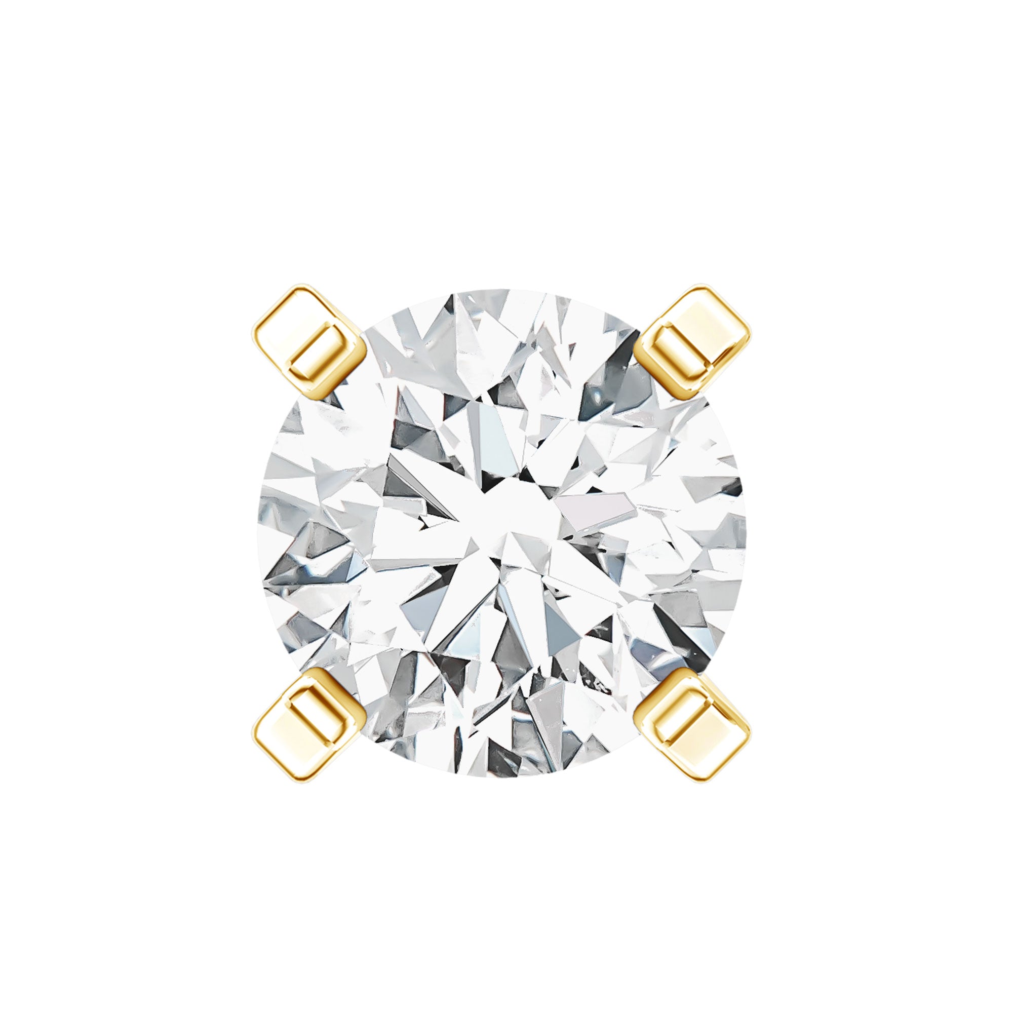 Minimalist Peg Head Set Diamond Nose Pin Stud Lab - ( EF-VS ) - Rosec Jewels
