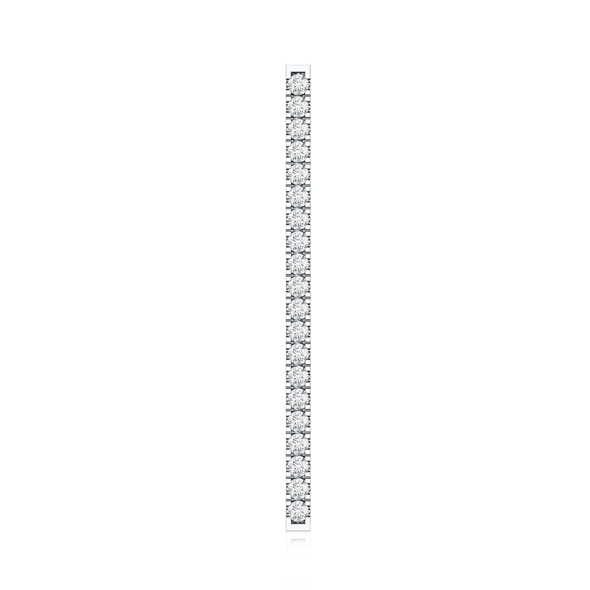 Pave Set Diamond Bar Ear Cuff No Piercing Lab - ( EF-VS ) - Rosec Jewels
