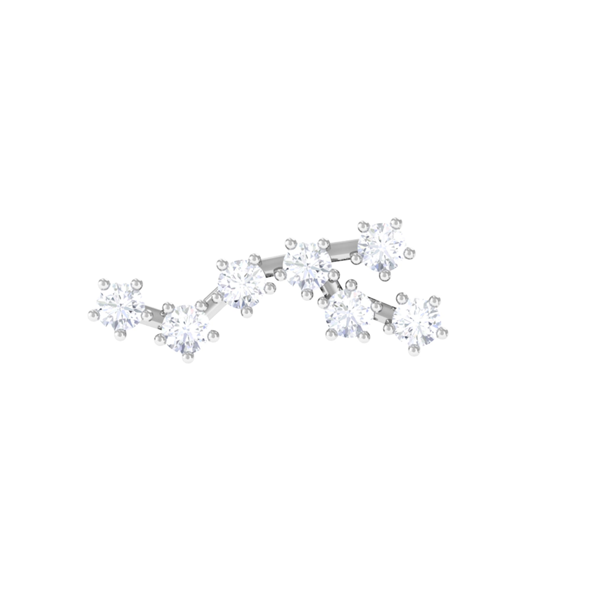 Diamond Virgo Constellation Earring for Cartilage Piercing