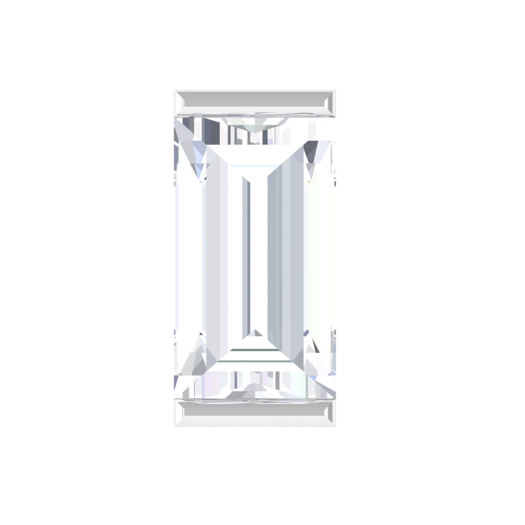 Solitaire Baguette Diamond Earring for Tragus Piercing Natural - ( HI-SI ) - Rosec Jewels
