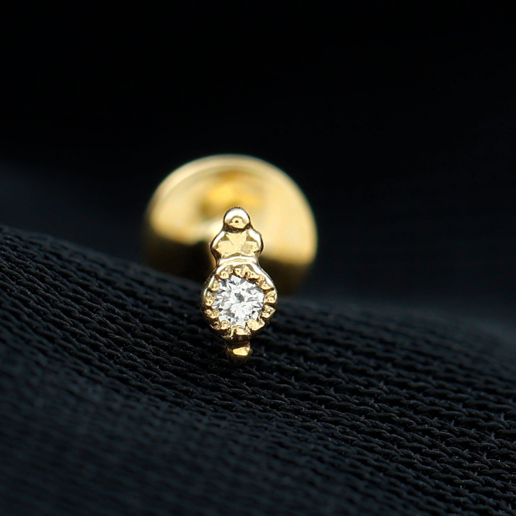 Natural Certified Diamond Conch Earring Natural - ( HI-SI ) - Rosec Jewels