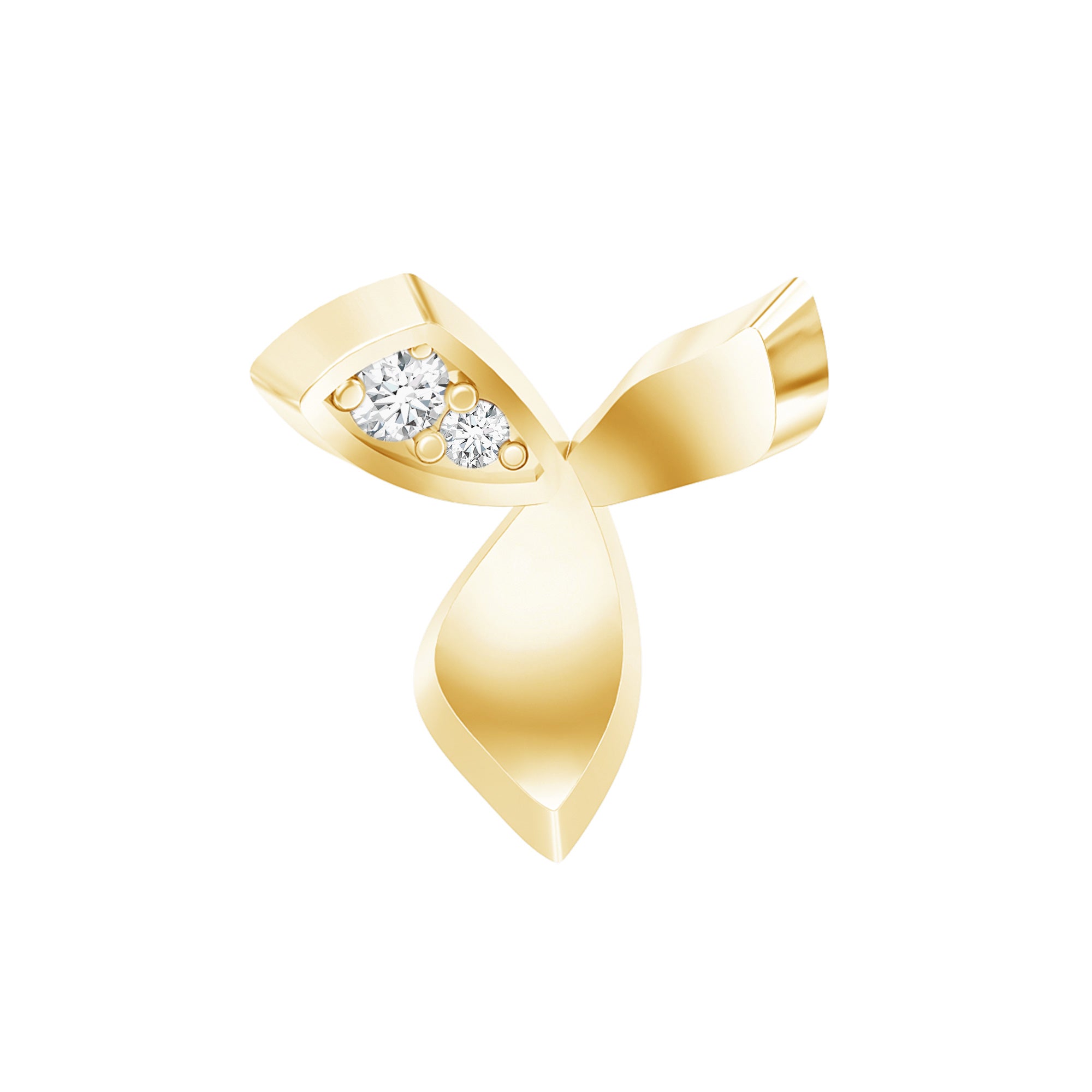 Unique Diamond Floral Earring for Tragus Piercing Natural - ( HI-SI ) - Rosec Jewels