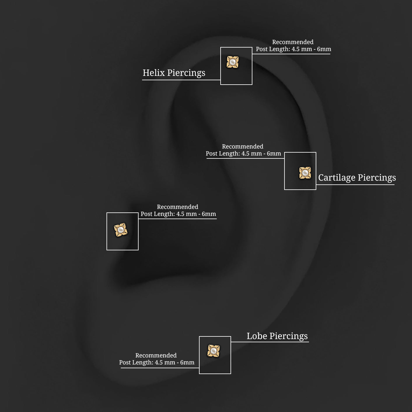 Rosec Jewels-Nature Inspired Freshwater Pearl Upper Lobe Earring