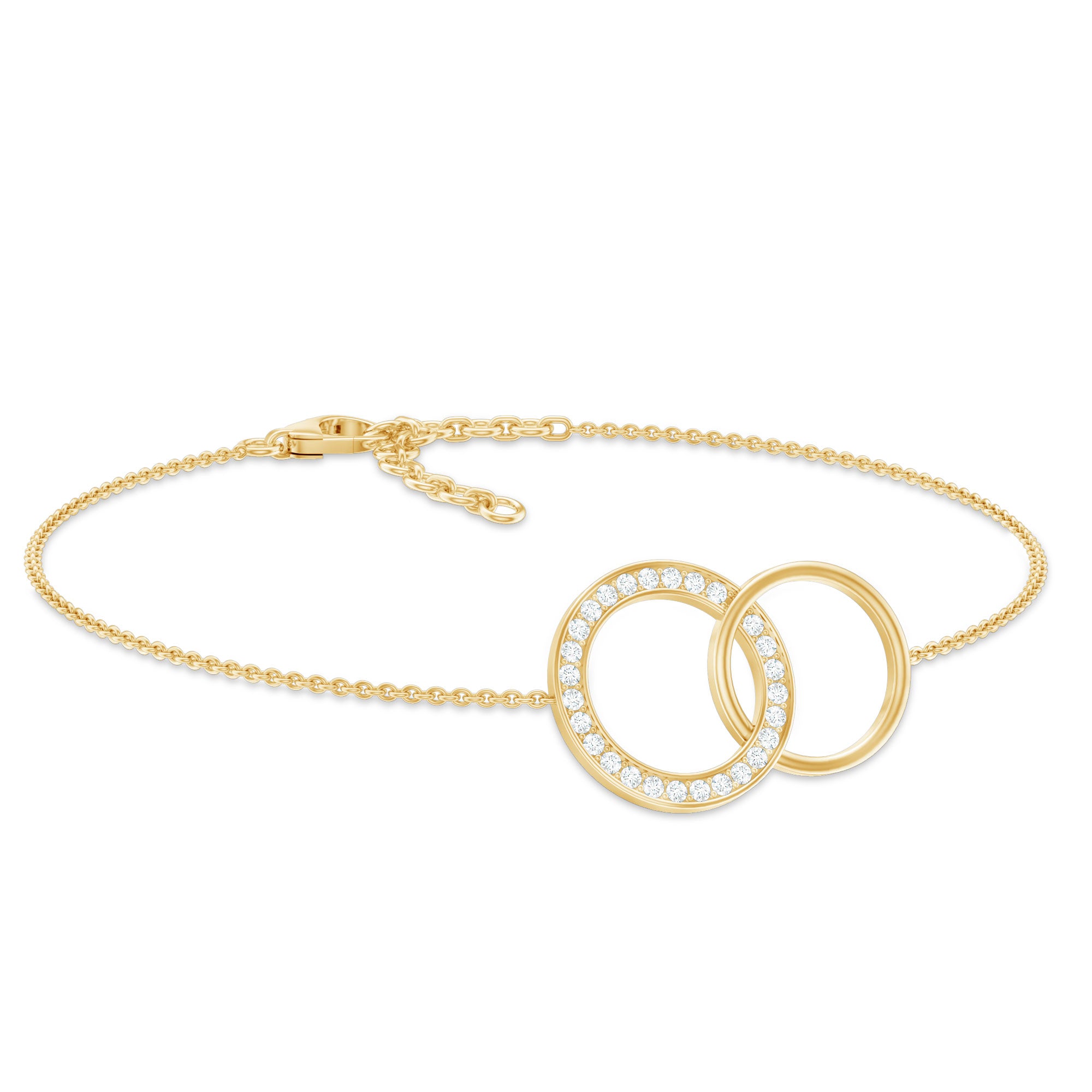 Diamond Eternity Chain Bracelet For Women Natural - ( HI-SI ) - Rosec Jewels