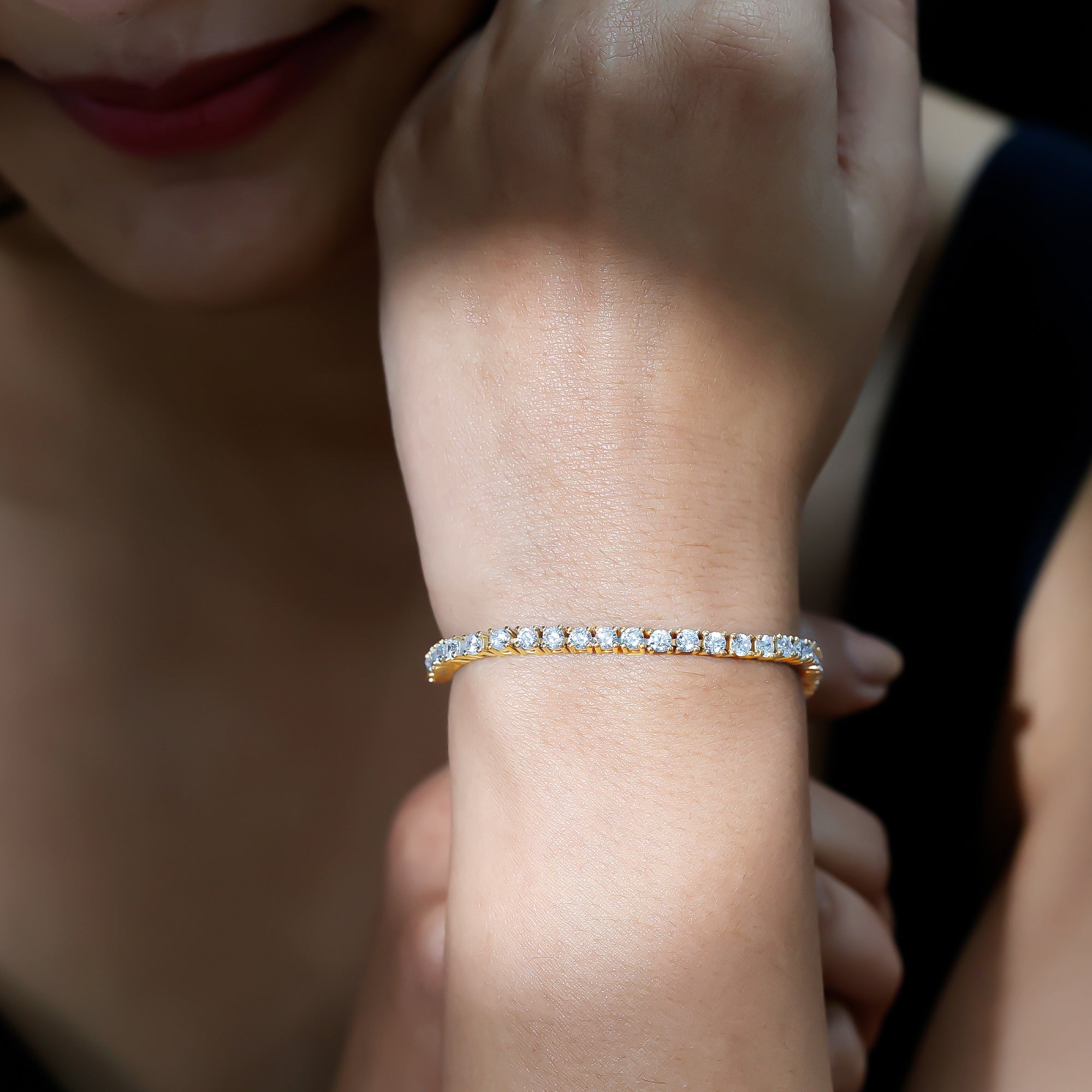 Certified Lab Grown Classic Round Diamond Tennis Bracelet Lab - ( EF-VS ) - Rosec Jewels