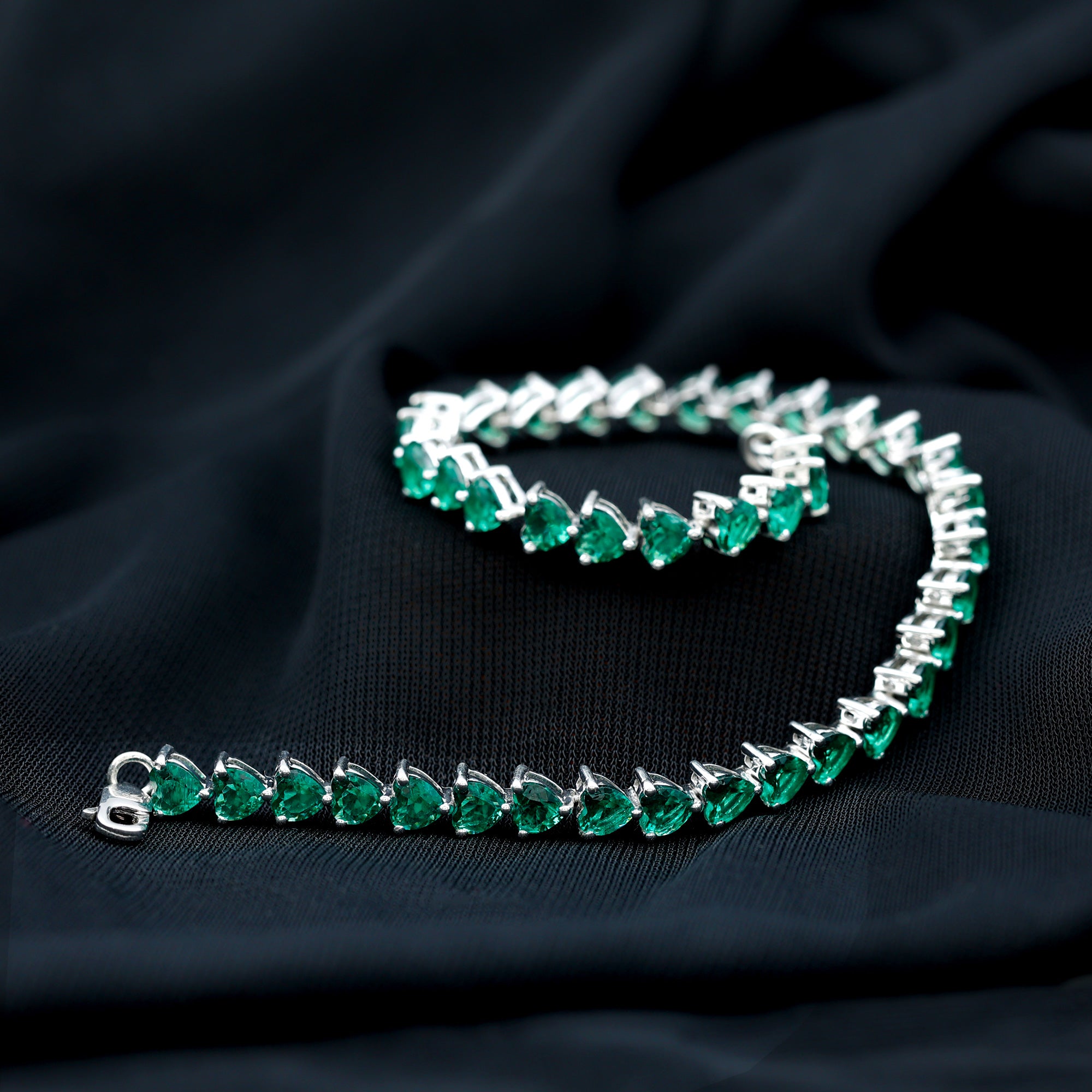 Certified Lab Grown Bezel Set Diamond Eternity Chain Bracelet Lab - ( EF-VS ) - Rosec Jewels