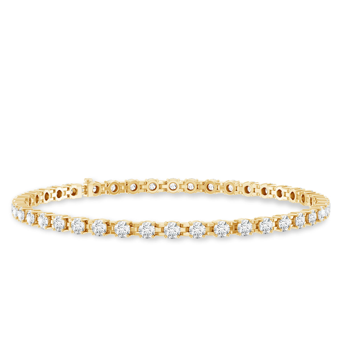 Round Cut Certified Lab Grown Diamond Tennis Bracelet for Women Lab - ( EF-VS ) - Rosec Jewels