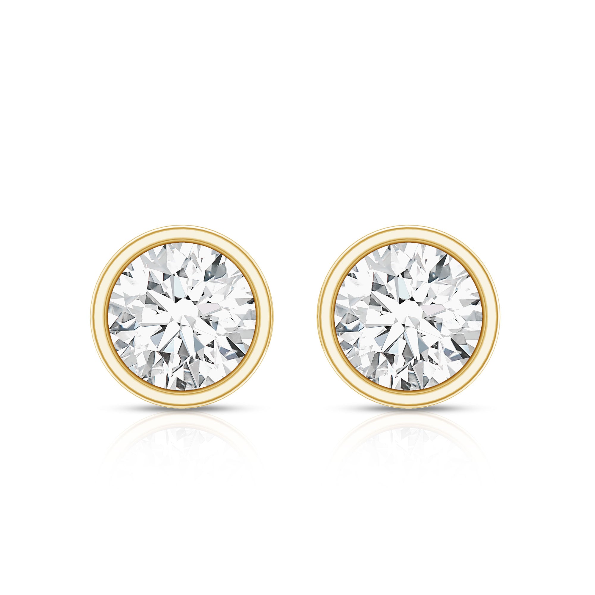 Rosec Jewels-4 CT Lab Grown Diamond Studs with IGI Certificate