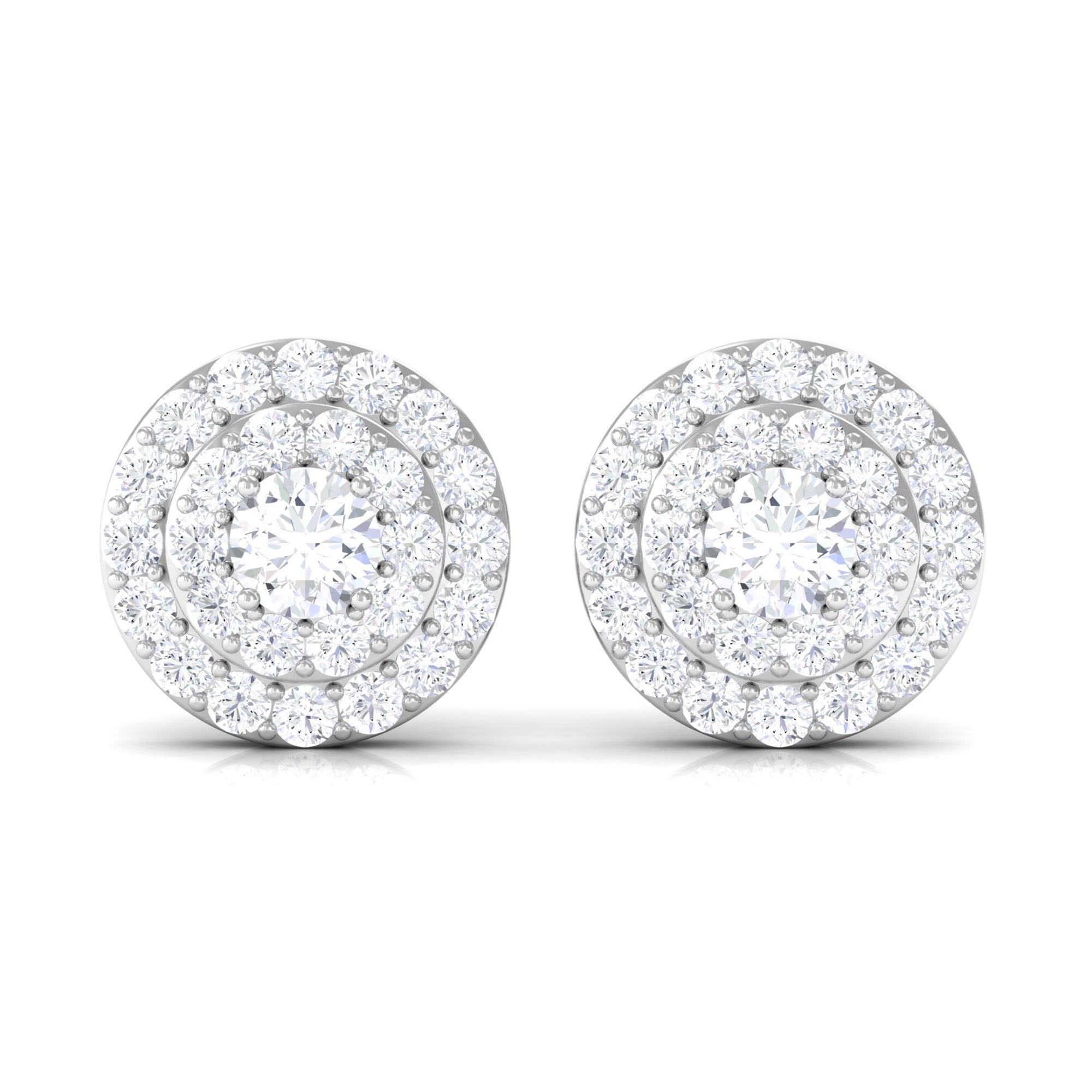Rosec Jewels-Classic Round Diamond Stud Earrings