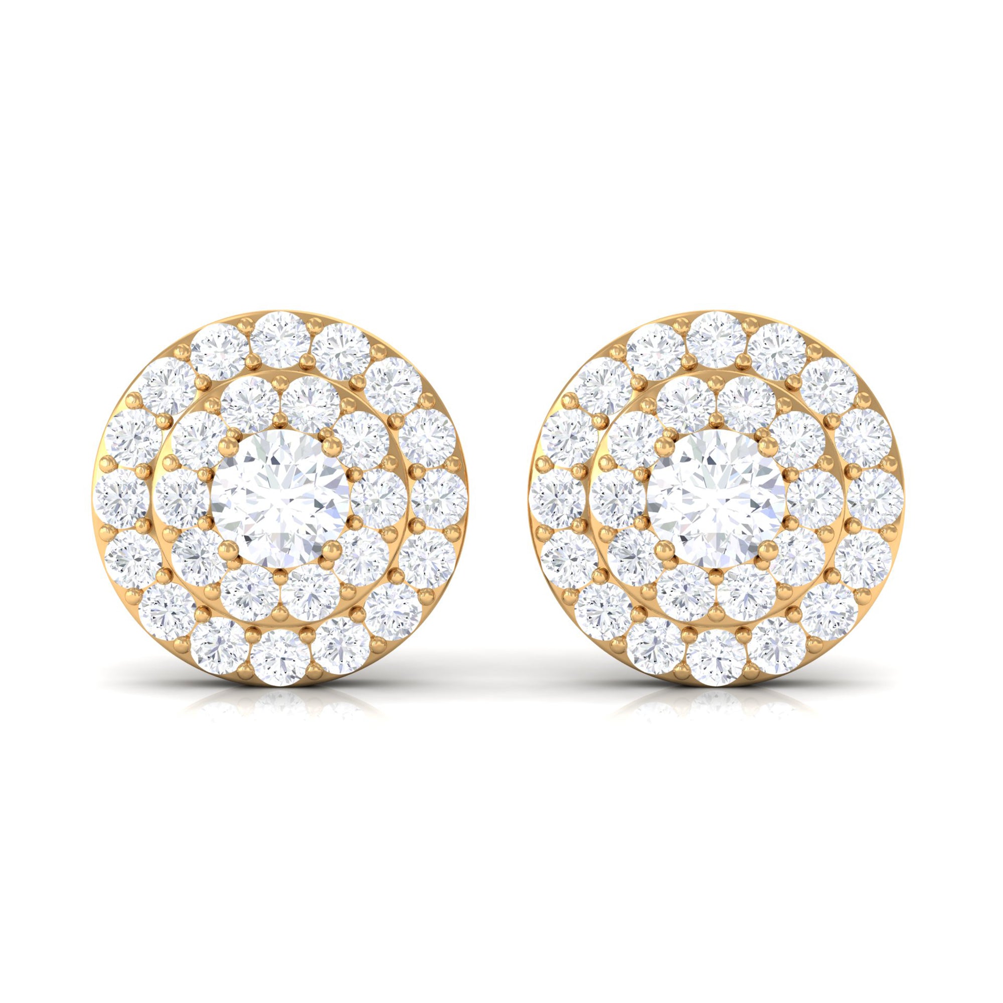 Rosec Jewels-Classic Round Diamond Stud Earrings