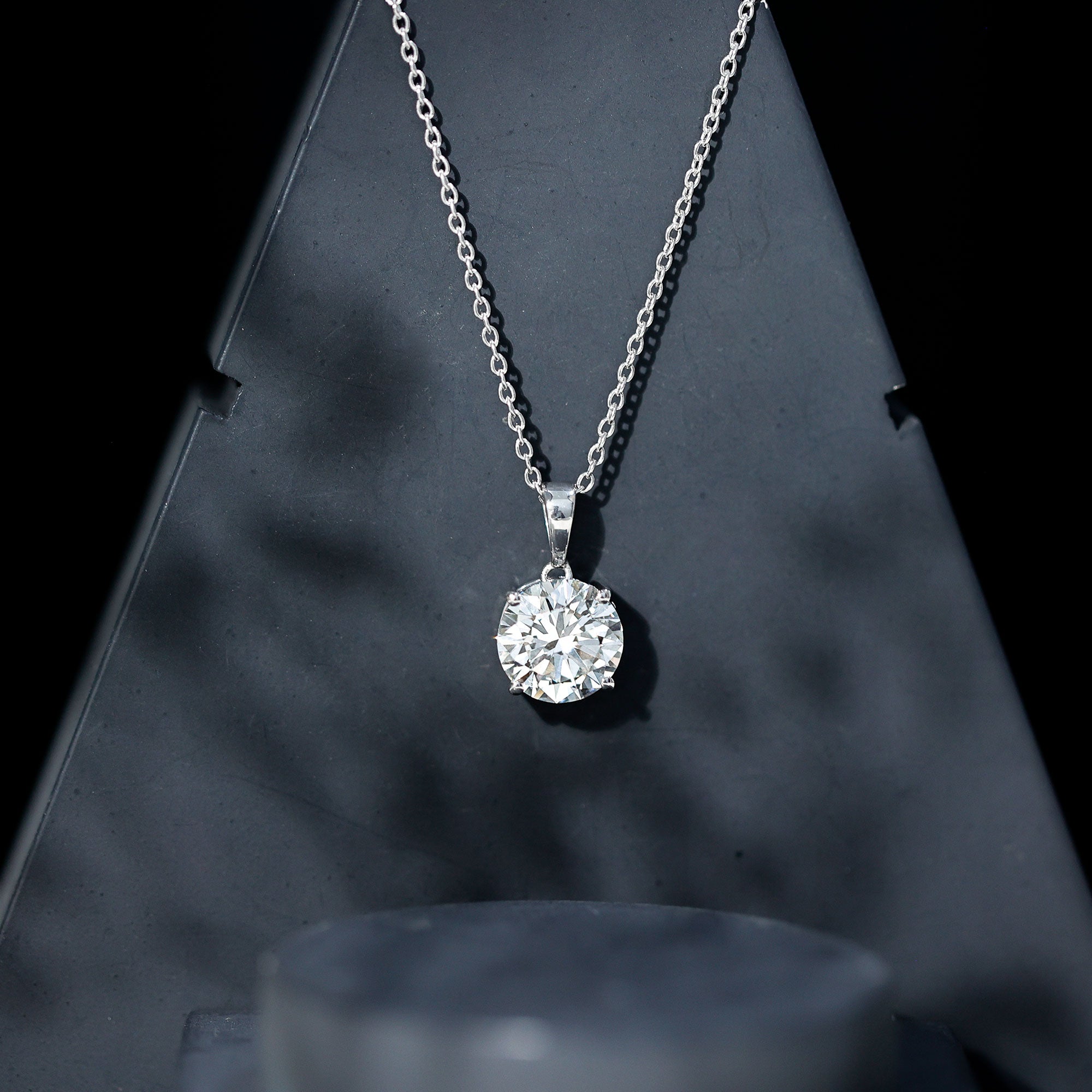 5 Carat IGI Certified Lab Grown Diamond Bridal Necklace Lab - ( E-VS1 ) - Rosec Jewels