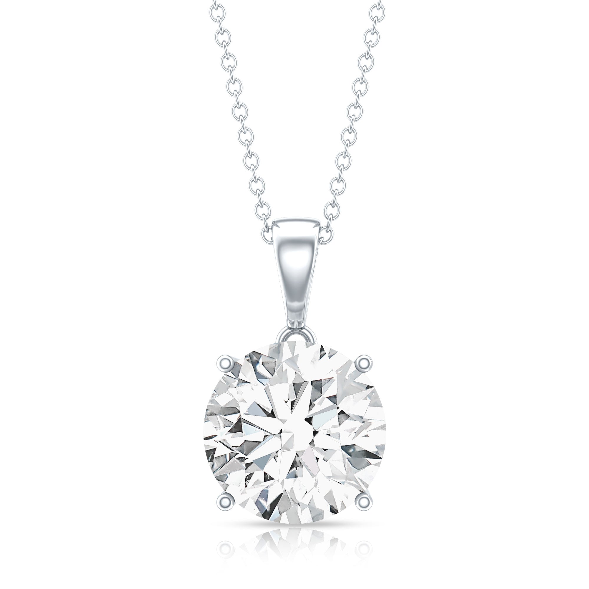 Rosec Jewels-5 Carat IGI Certified Lab Grown Diamond Bridal Necklace