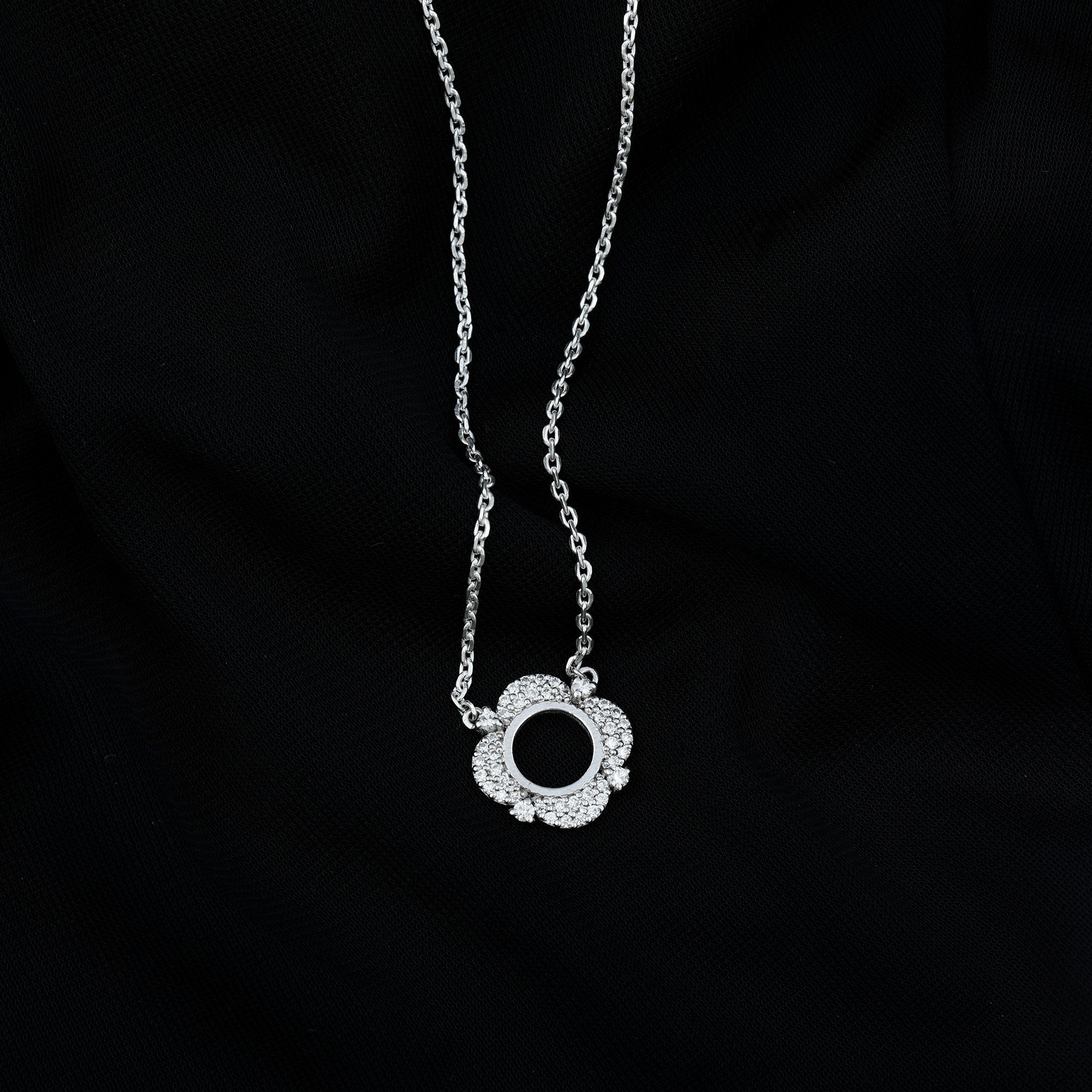 Certified Lab Grown Diamond Nature Inspired Necklace Lab - ( EF-VS ) - Rosec Jewels