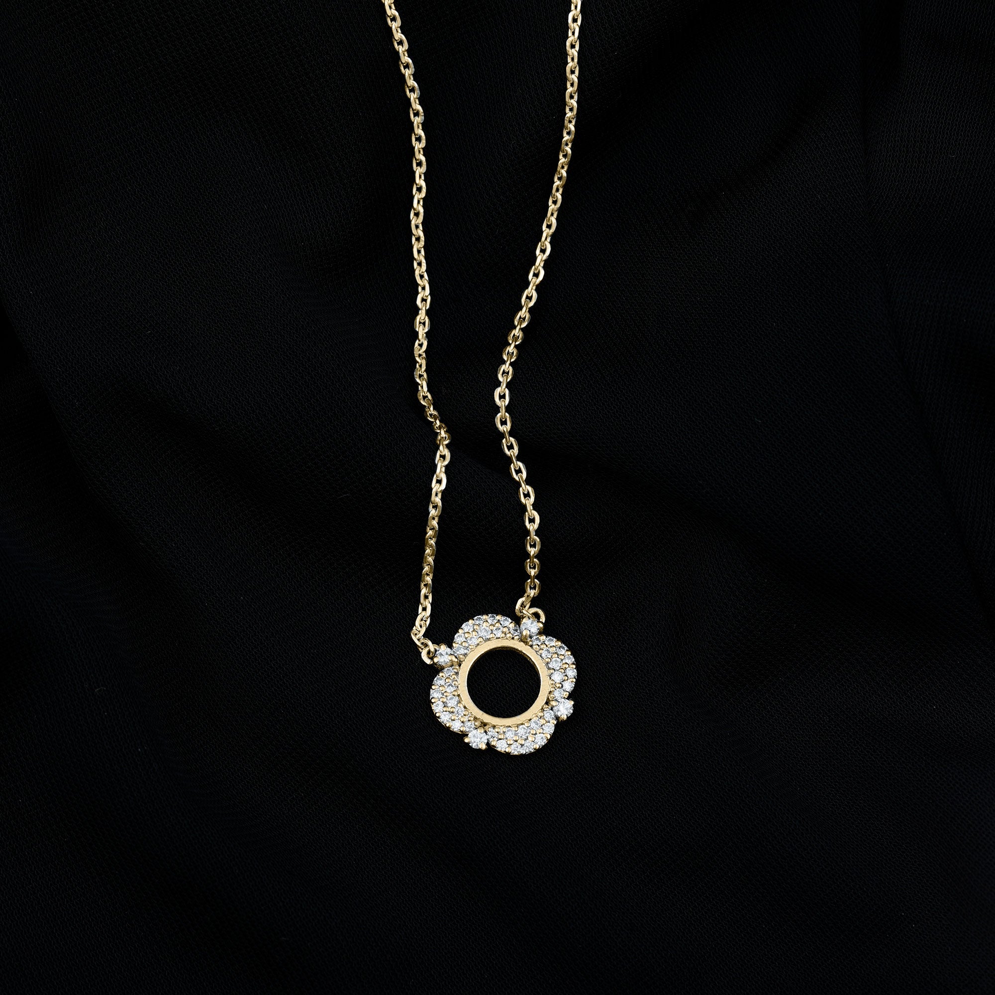 Certified Lab Grown Diamond Nature Inspired Necklace Lab - ( EF-VS ) - Rosec Jewels