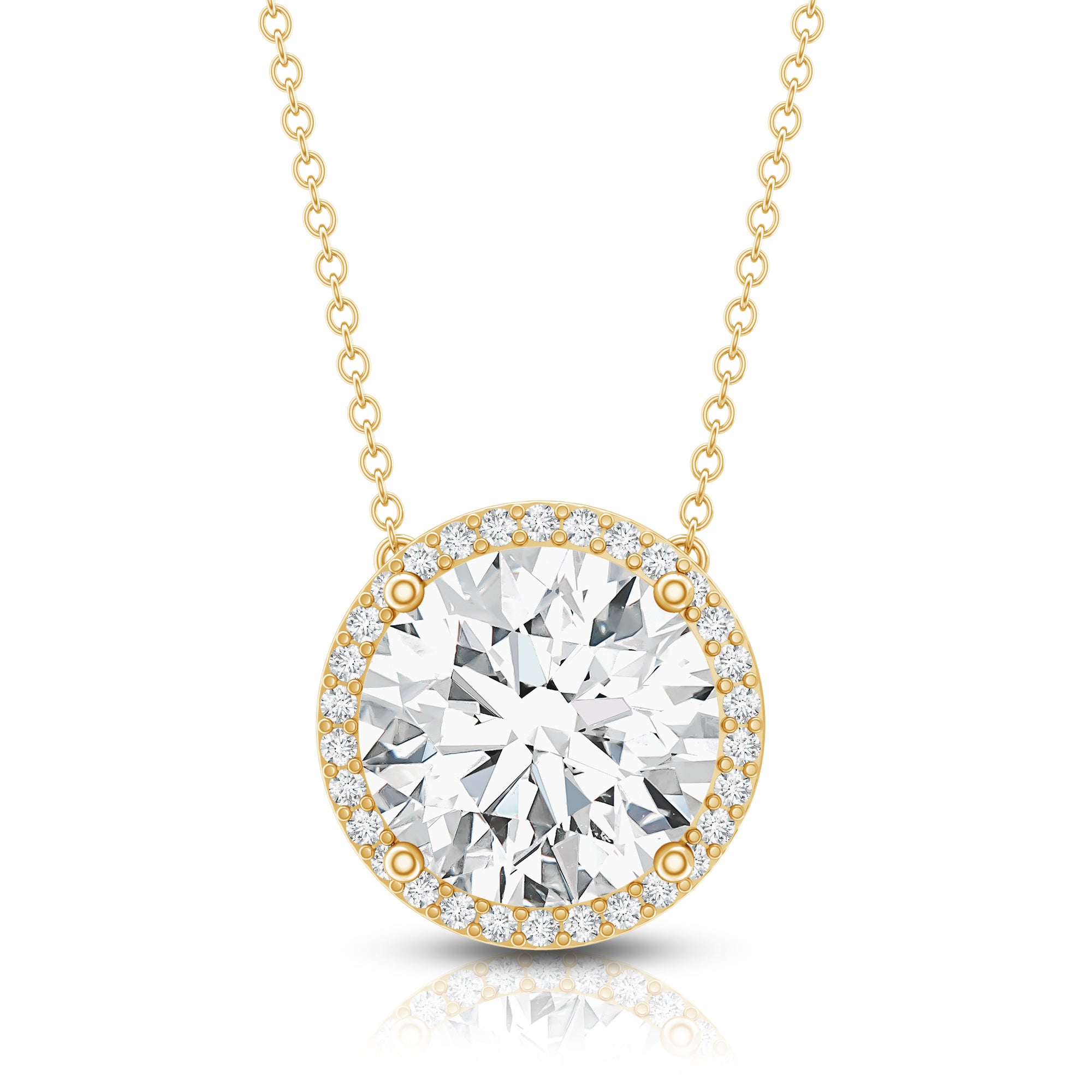 Rosec Jewels-IGI Certified 5 Carat Lab Grown Diamond Wedding Necklace