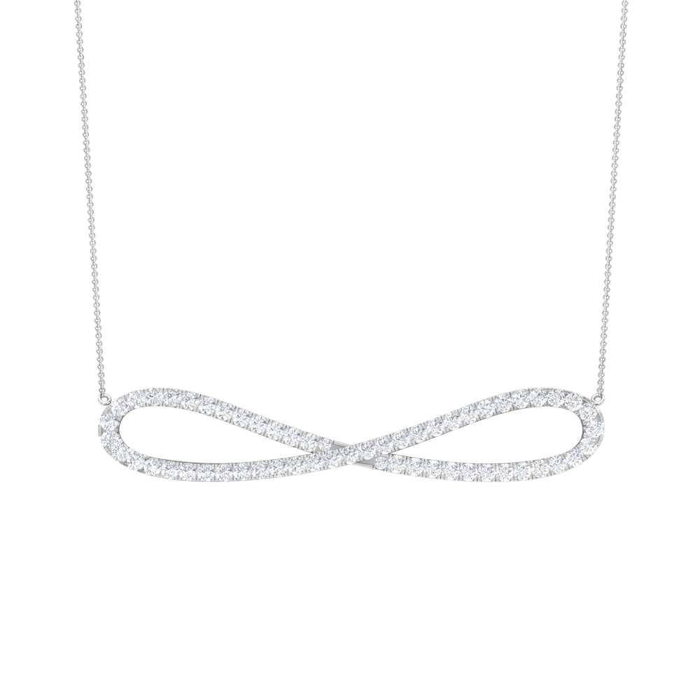 Rosec Jewels-Diamond Infinity Pendant Necklace For Women