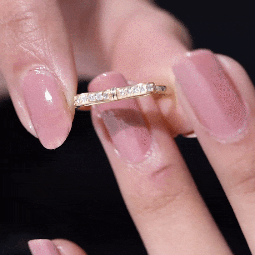 Rosec Jewels-Natural Diamond Bow Promise Ring for Women