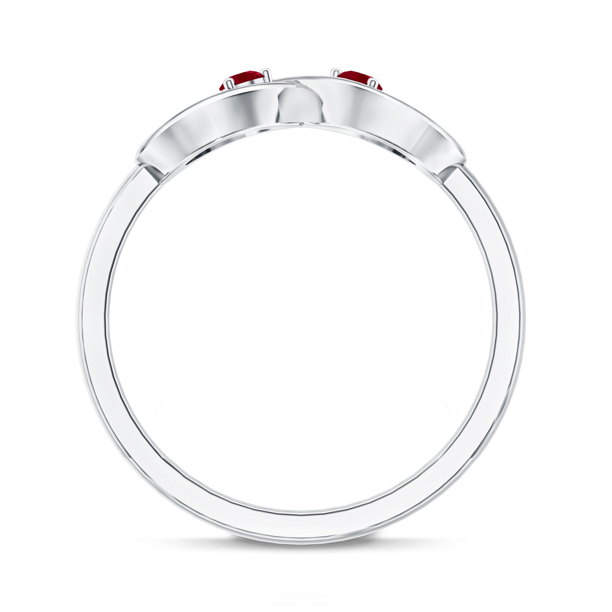 Rosec Jewels-Natural Ruby Infinity Promise Ring for Women