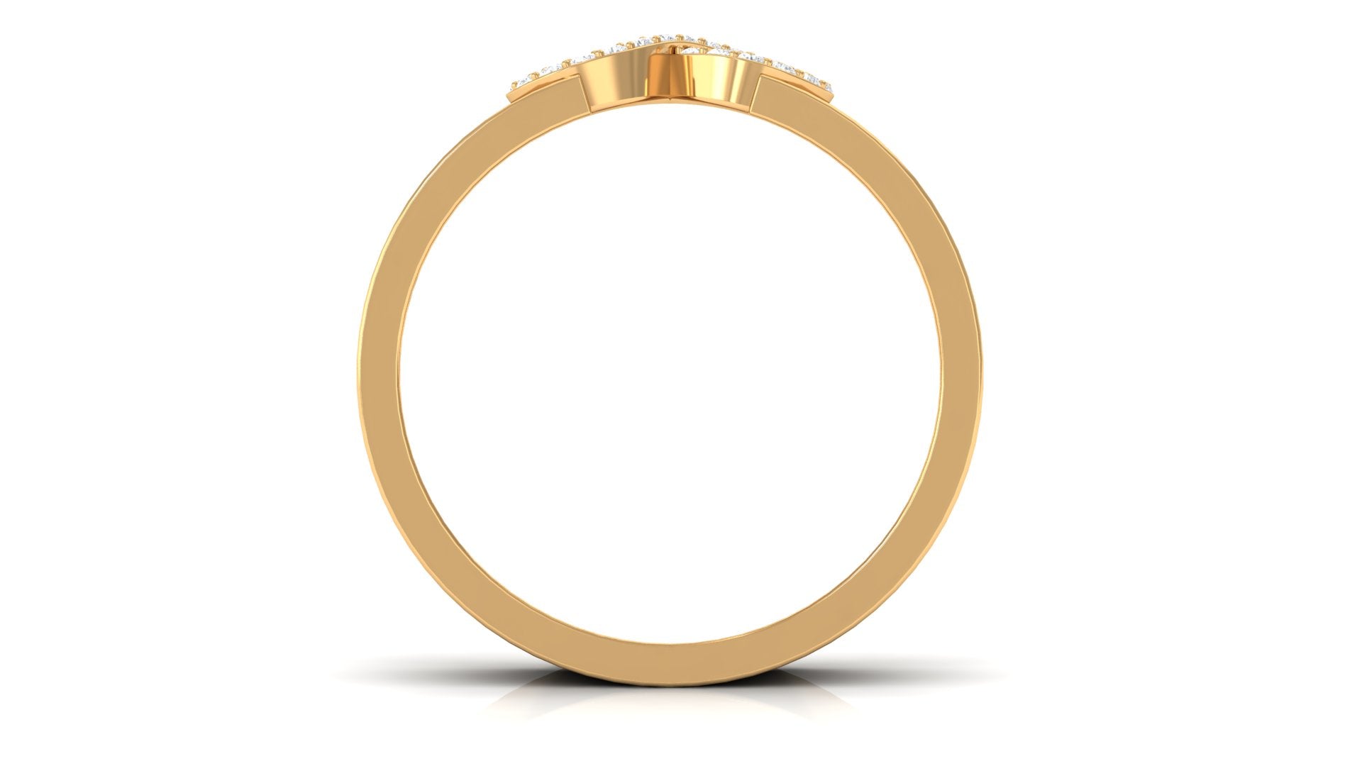 Certified Natural Diamond Infinity Band Ring Natural - ( HI-SI ) - Rosec Jewels