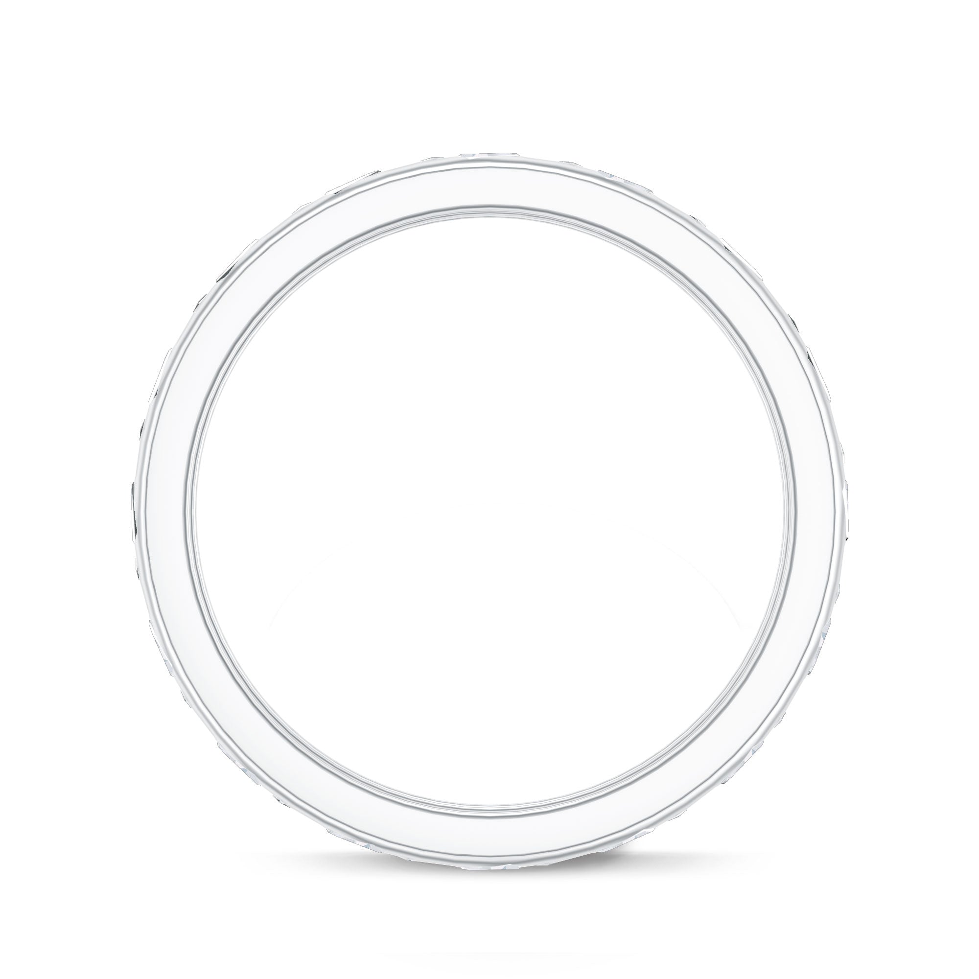 Rosec Jewels-Baguette Cut Lab Grown Diamond Wedding Band With Certificate