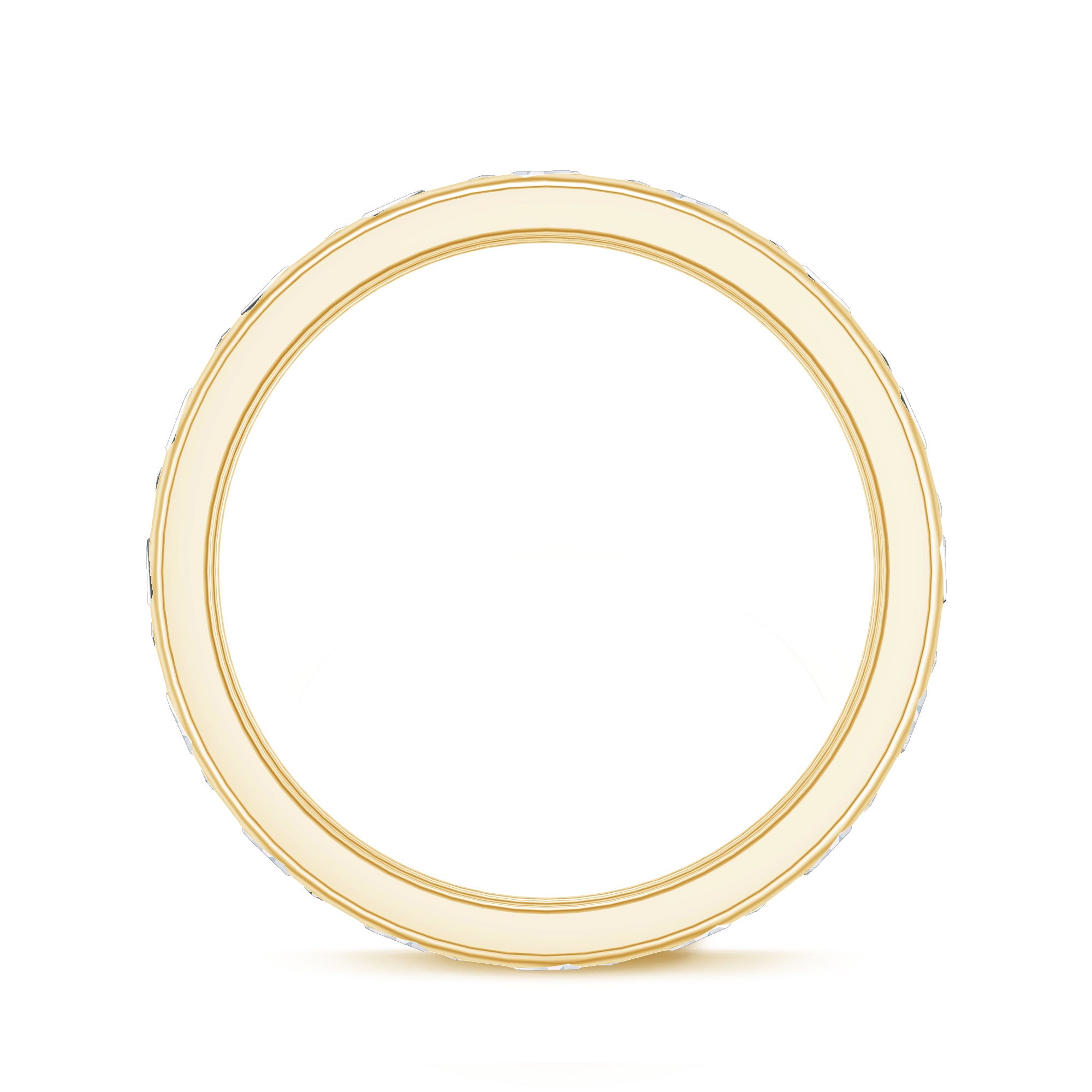 Rosec Jewels-Baguette Cut Lab Grown Diamond Wedding Band With Certificate