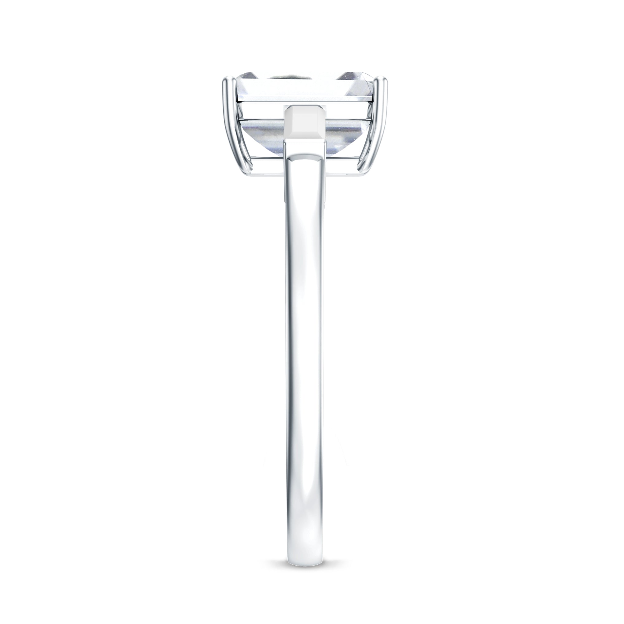 Rosec Jewels-2 CT Lab Grown Diamond Emerald Cut Engagement Ring