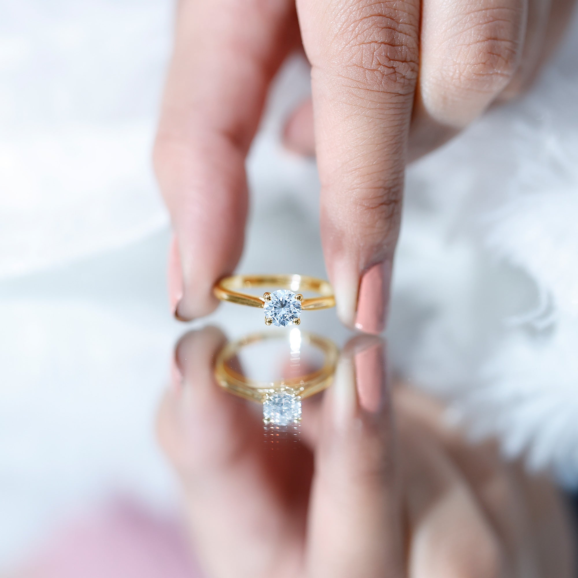 Rosec Jewels-1 CT Lab Grown Diamond Solitaire Engagement Ring with IGI Certificate