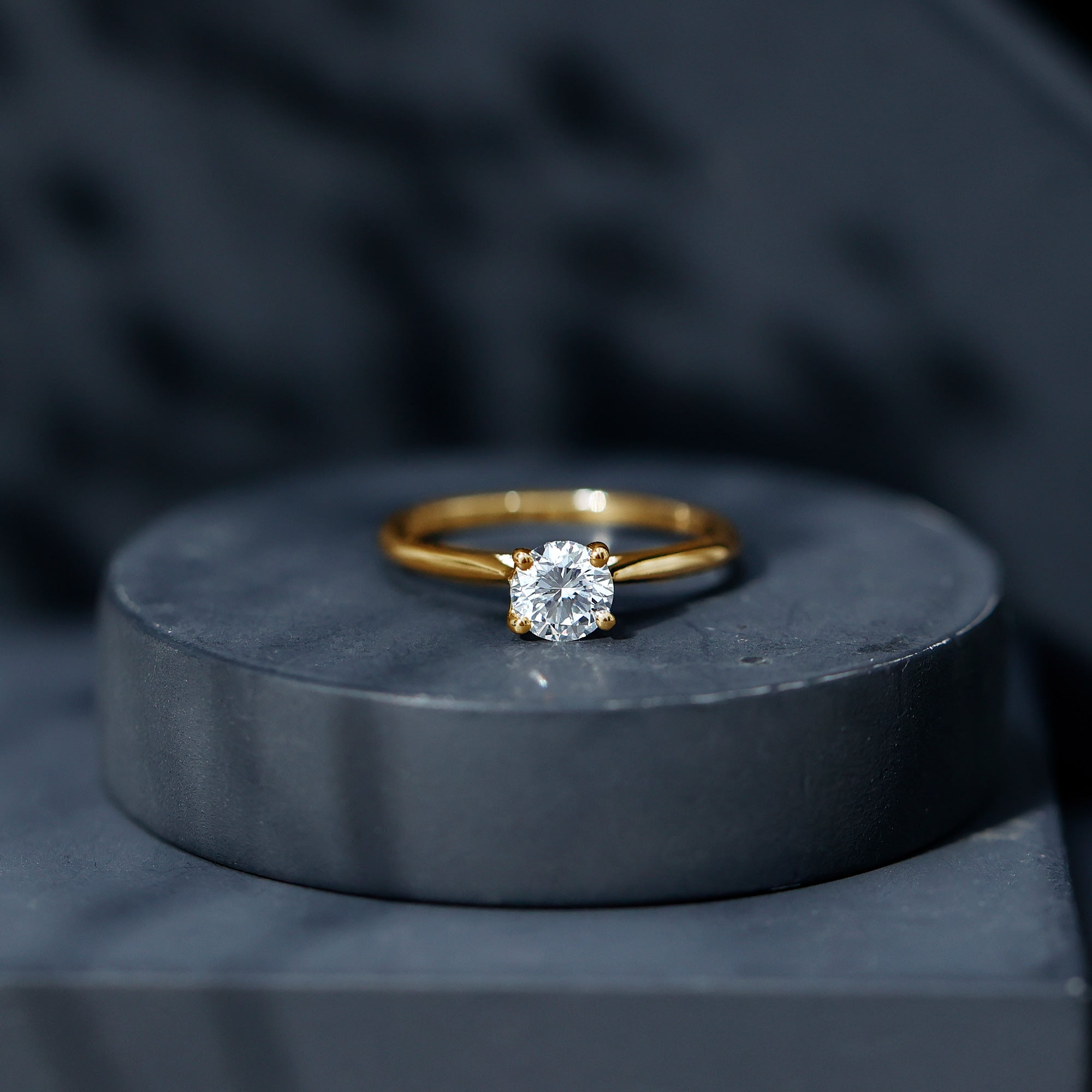 1 CT Lab Grown Diamond Solitaire Engagement Ring with IGI Certificate Lab - ( E-VS1 ) - Rosec Jewels