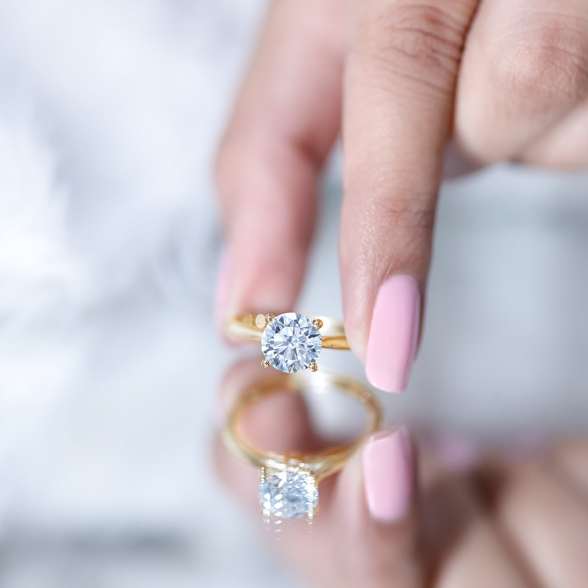 IGI Certified Lab Grown Diamond 2 Carat Engagement Ring for Women Lab - ( E-VS1 ) - Rosec Jewels