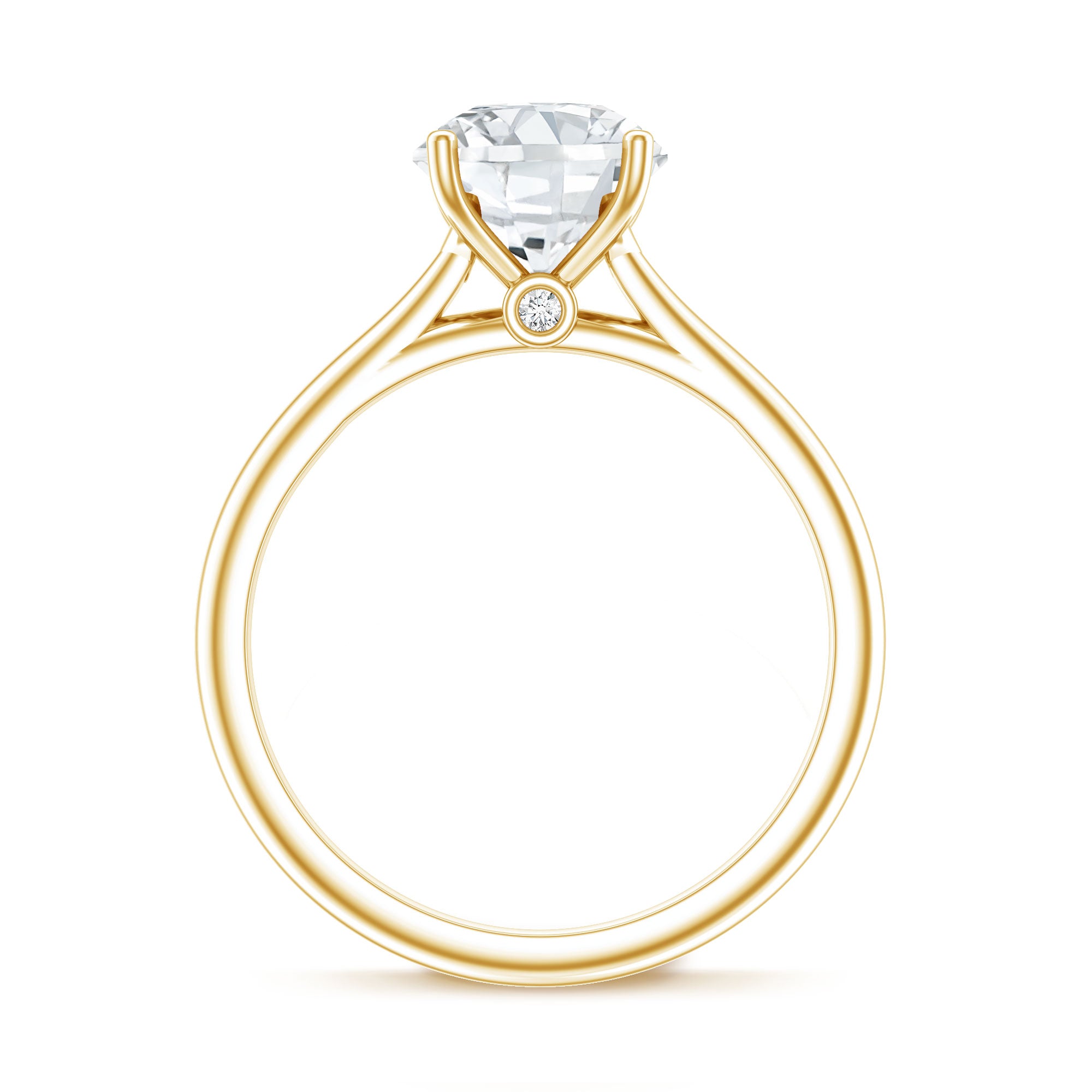 Rosec Jewels-IGI Certified Lab Grown Diamond 2 Carat Engagement Ring for Women