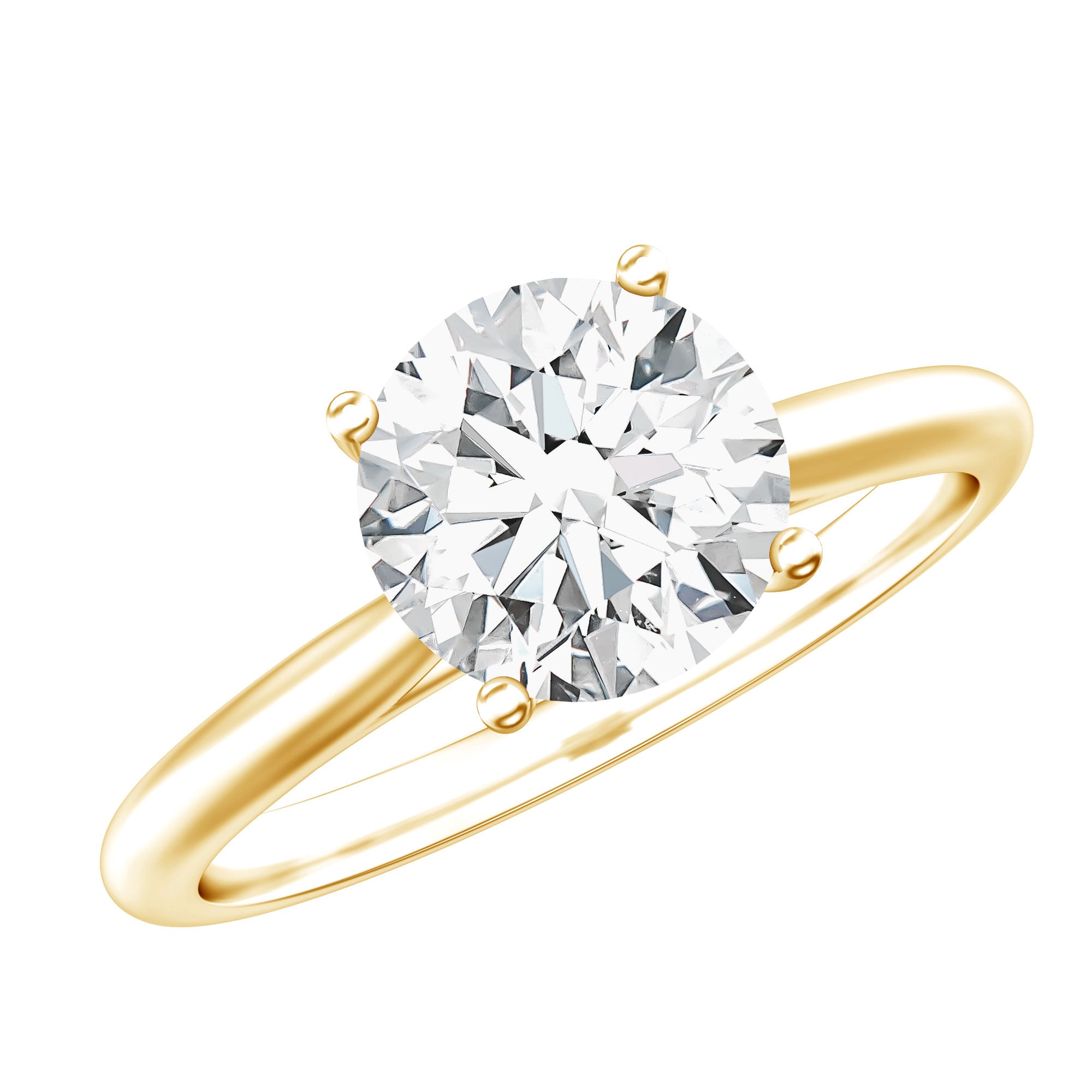 Rosec Jewels-3 Carat IGI Certified Lab Grown Diamond Solitaire Engagement Ring