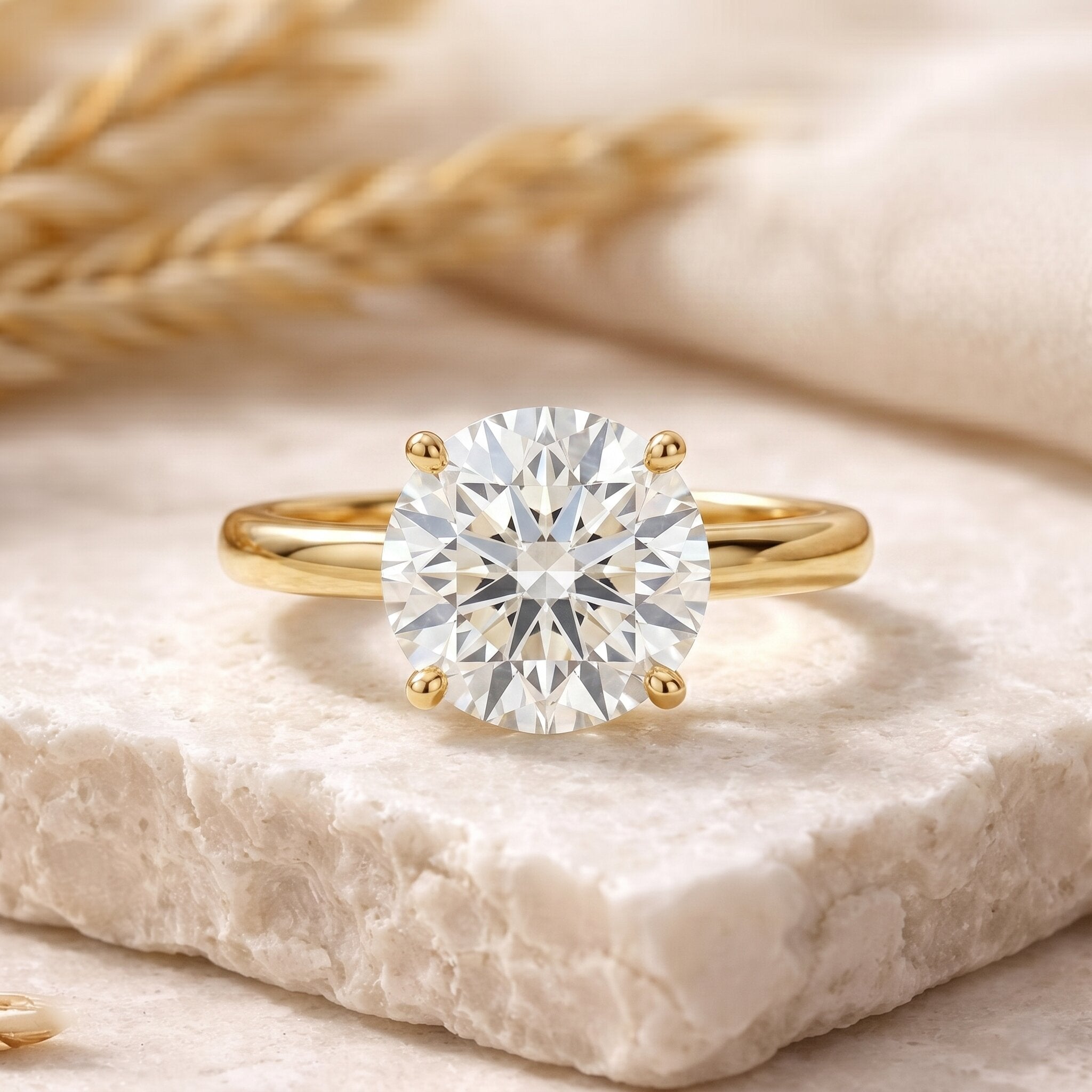 3 Carat IGI Certified Lab Grown Diamond Solitaire Engagement Ring Lab - ( E-VS1 ) - Rosec Jewels