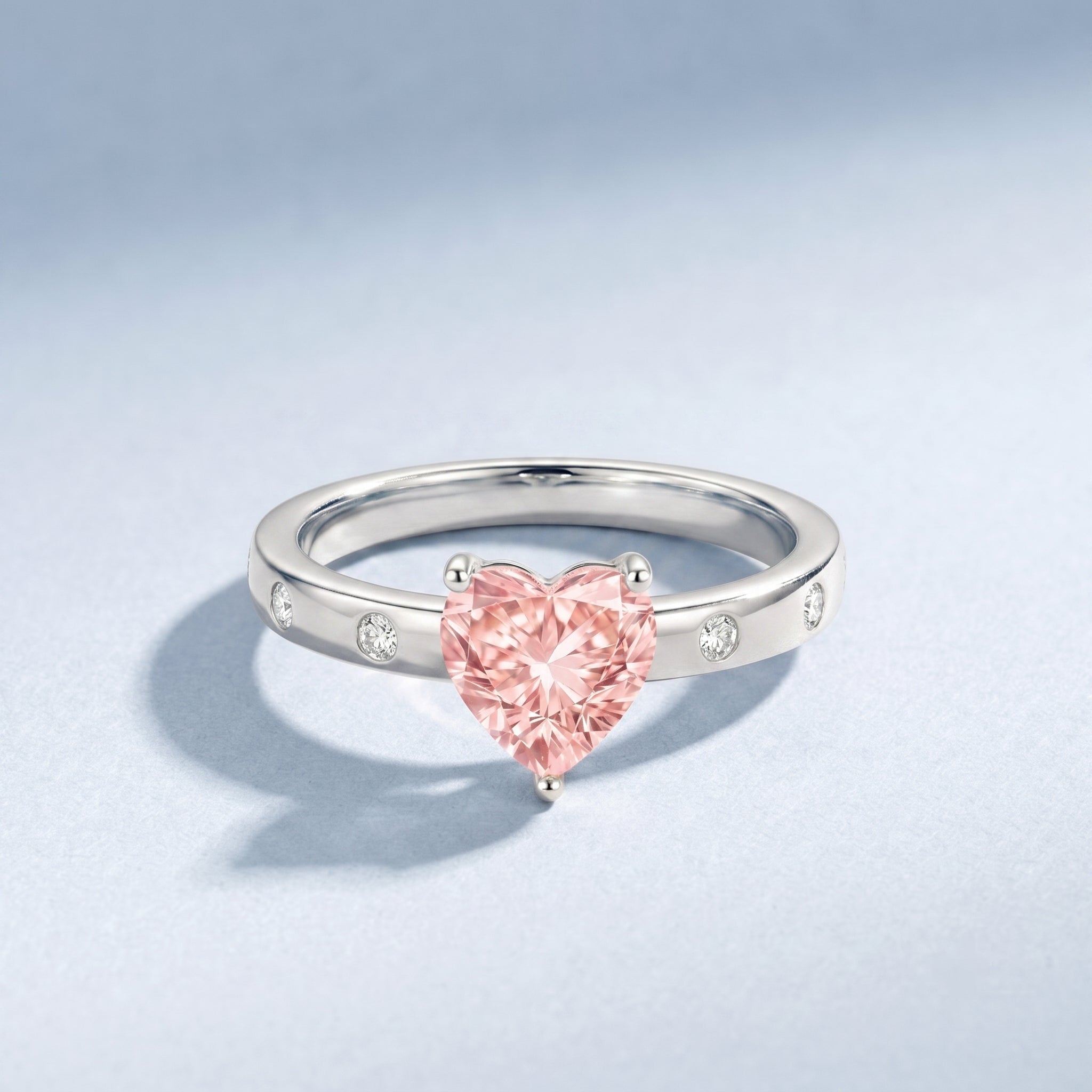 IGI Certified Solitaire Lab Grown Pink Diamond Engagement Ring for Women Fancy Pink - VS1 - Rosec Jewels
