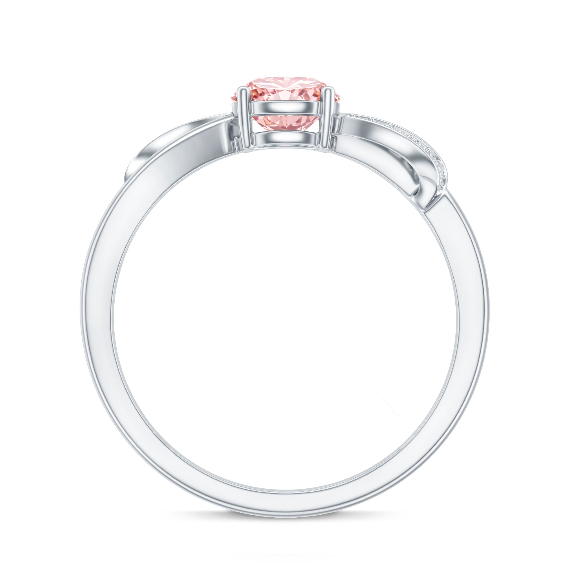 IGI Certified Lab Grown Pink Diamond Classic Engagement Ring E-VS1 - Rosec Jewels