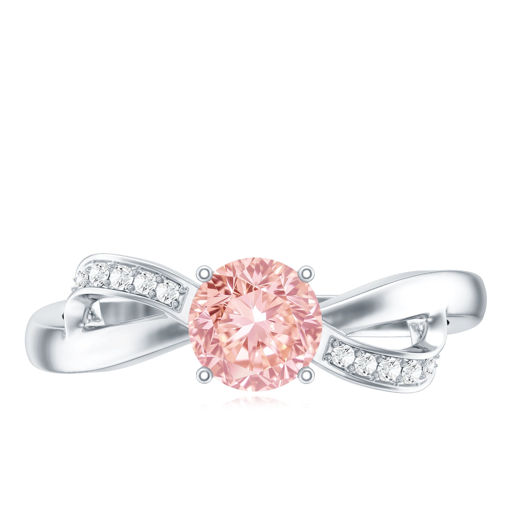 IGI Certified Lab Grown Pink Diamond Classic Engagement Ring E-VS1 - Rosec Jewels