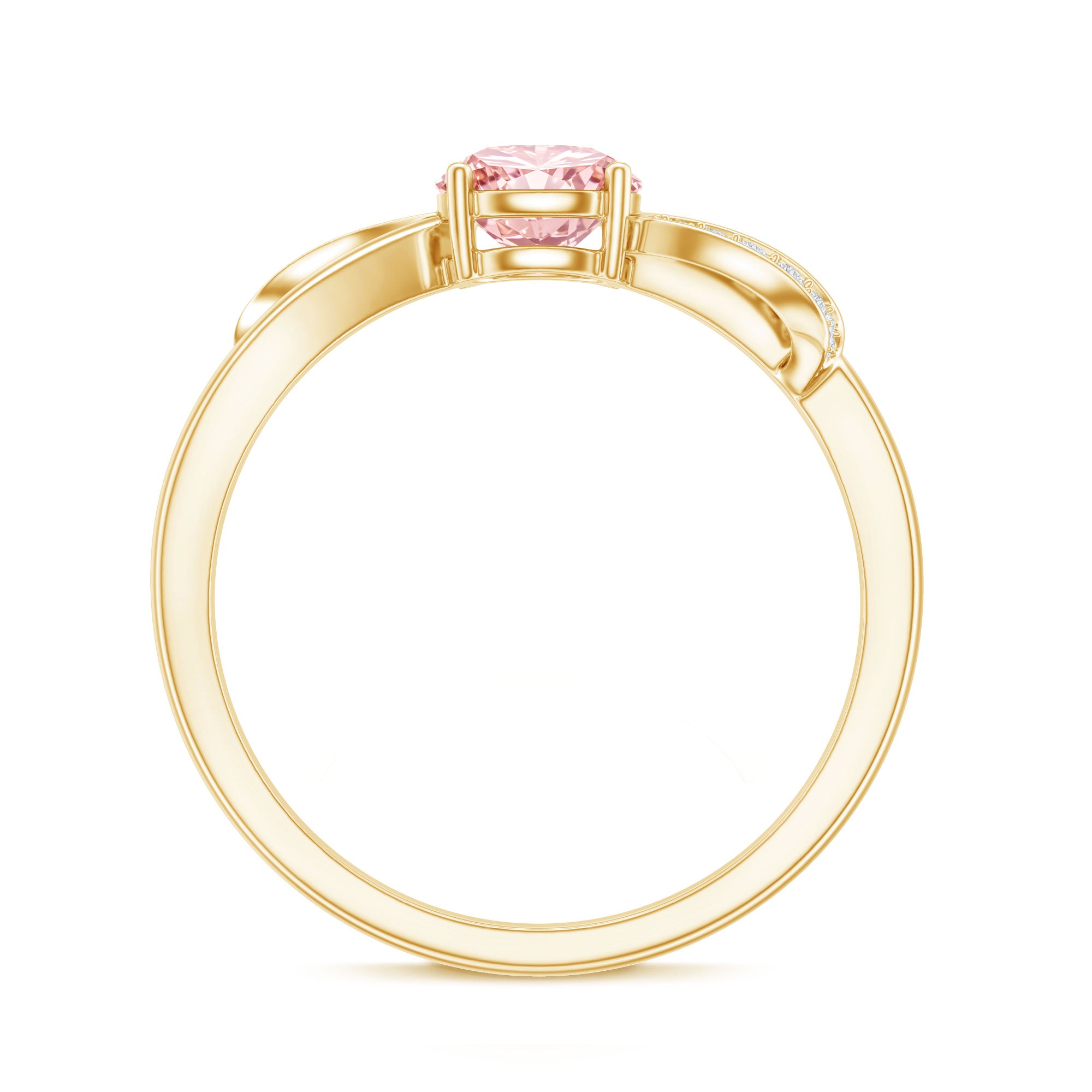 IGI Certified Lab Grown Pink Diamond Classic Engagement Ring E-VS1 - Rosec Jewels