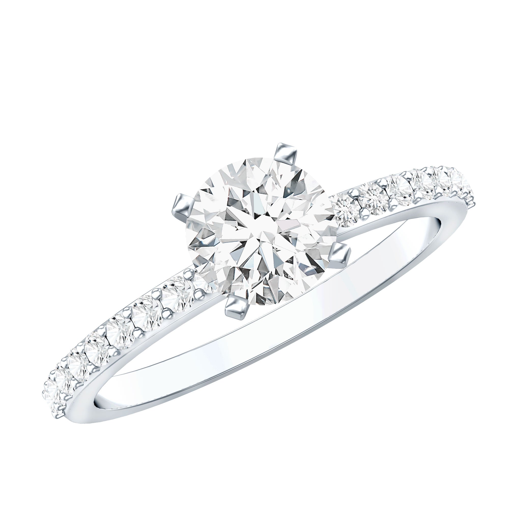 Rosec Jewels-IGI Certified Lab Created Diamond 1 Carat Engagement Ring