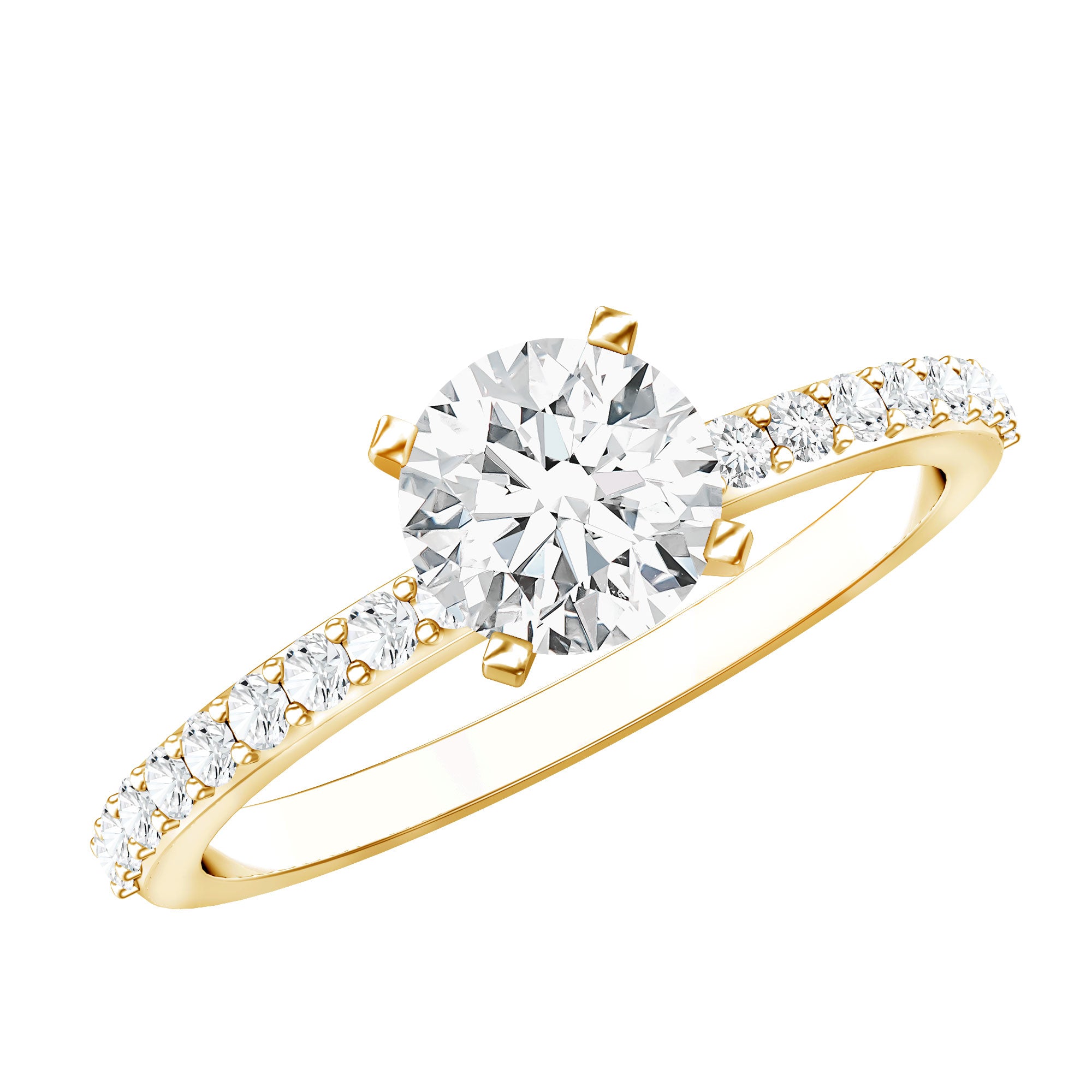 Rosec Jewels-IGI Certified Lab Created Diamond 1 Carat Engagement Ring