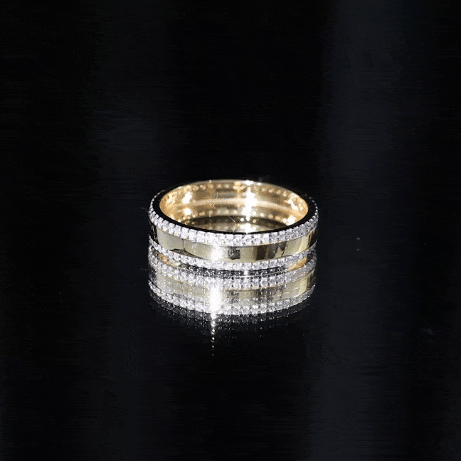 Natural Certified Diamond Wedding Band Natural - ( HI-SI ) - Rosec Jewels