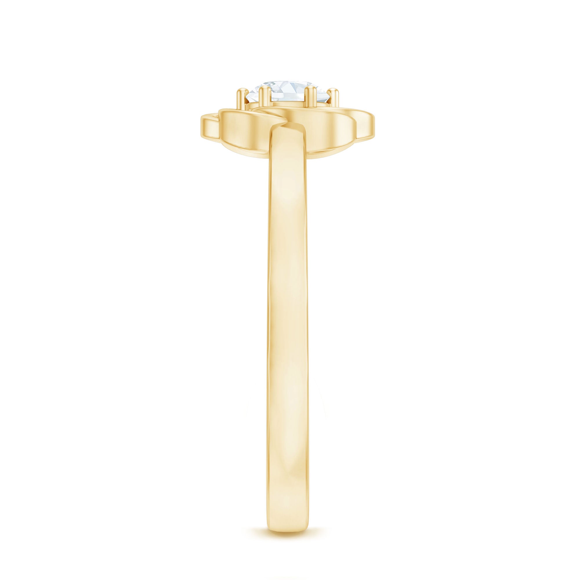 Nature Inspired Diamond Cute Promise Ring with Certificate Natural - ( HI-SI ) - Rosec Jewels