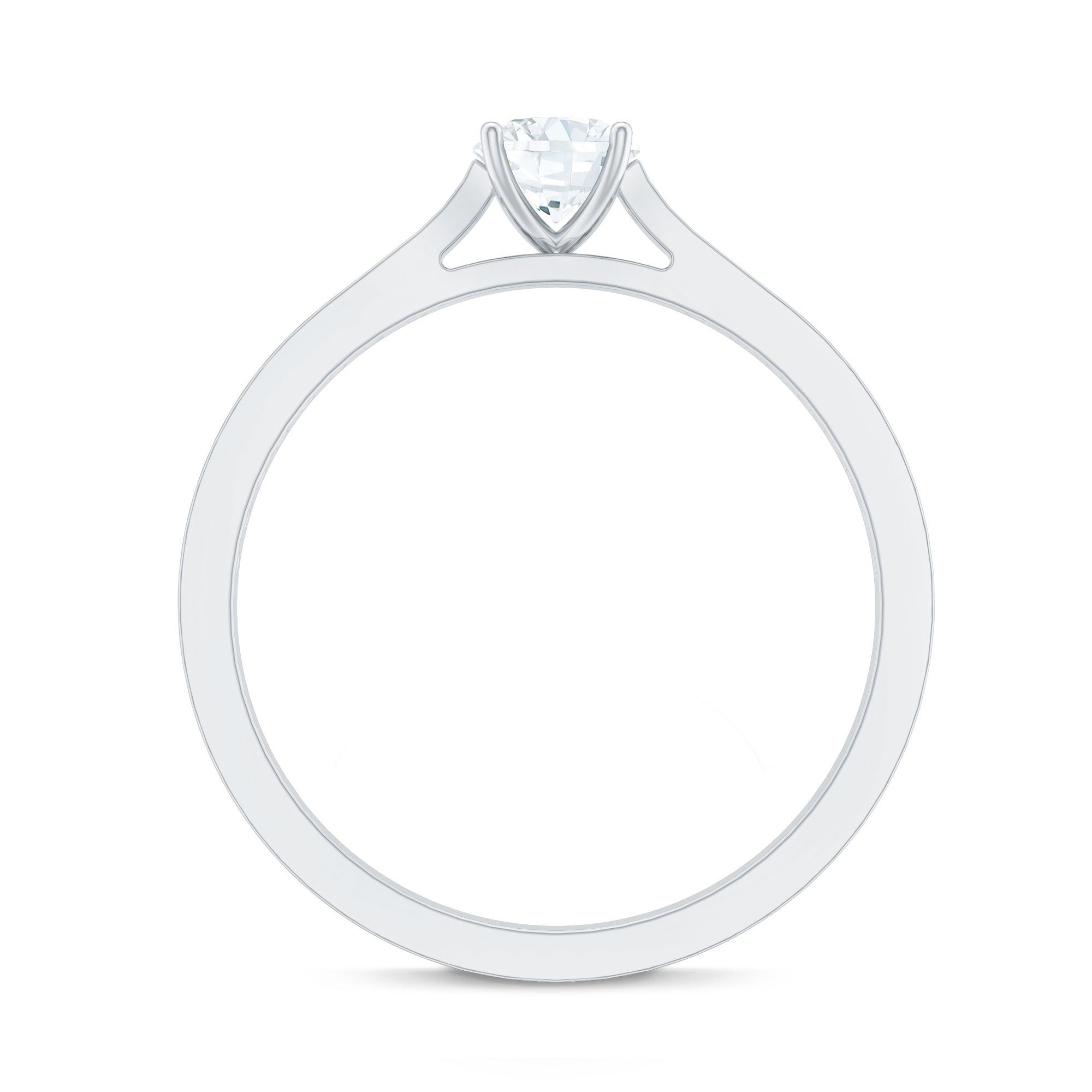 Certified Natural Diamond Promise Ring Natural - ( HI-SI ) - Rosec Jewels