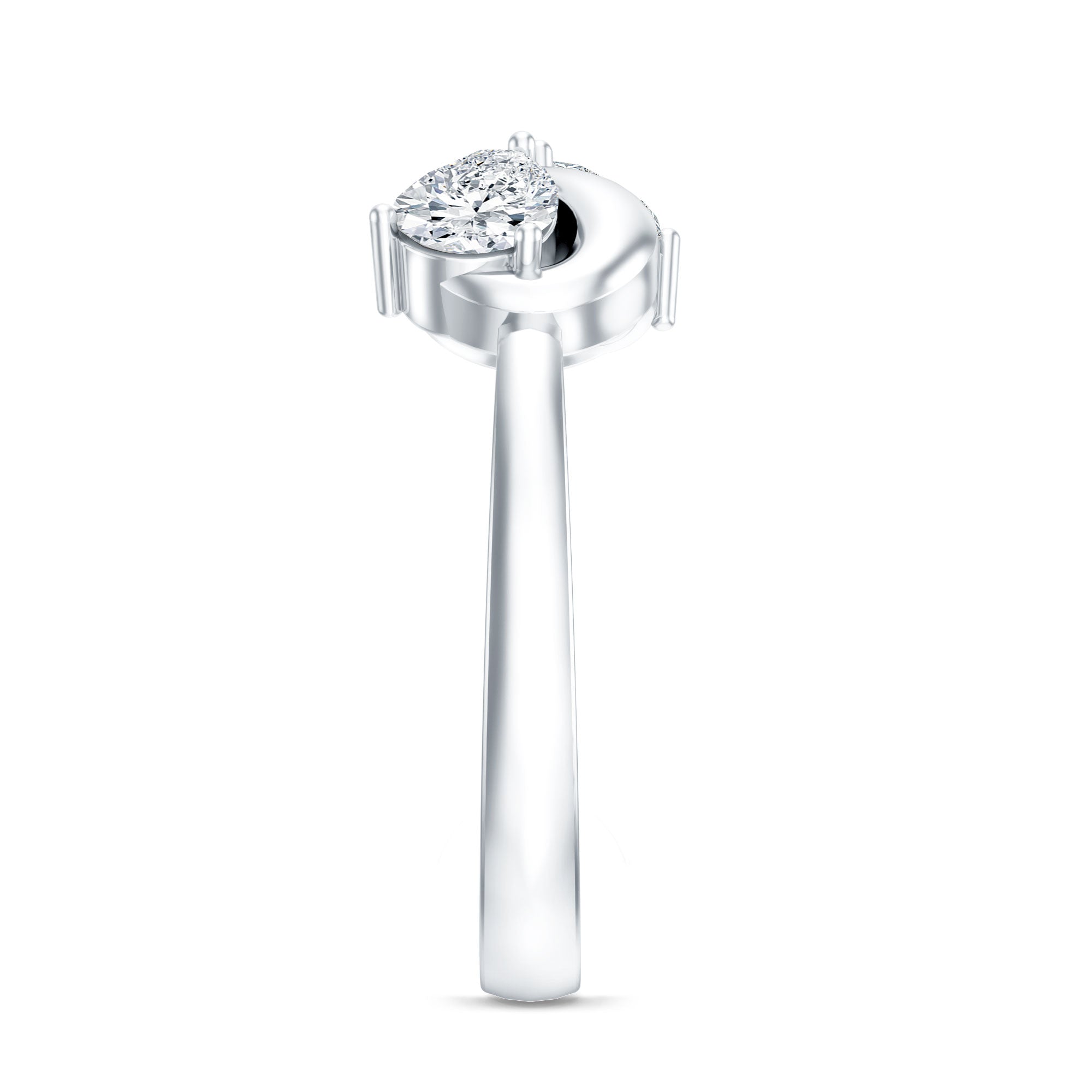Rosec Jewels-Lab Grown Diamond Toi Et Moi Promise Ring with Infinity Knot