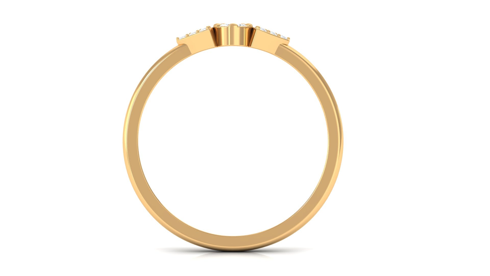 Rosec Jewels-Illusion Set Real Diamond Promise Ring for Her