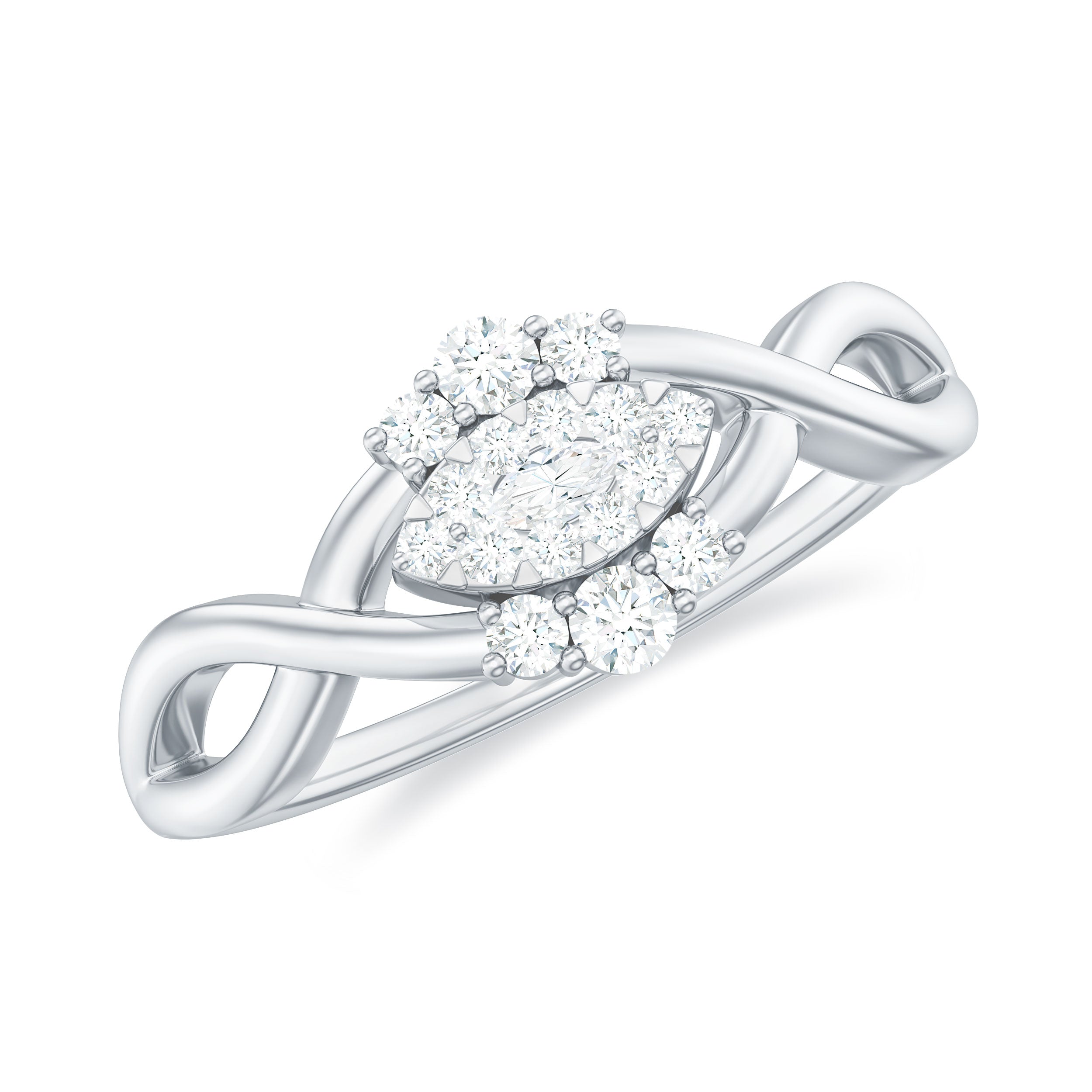 Certified Diamond Infinity Promise Ring