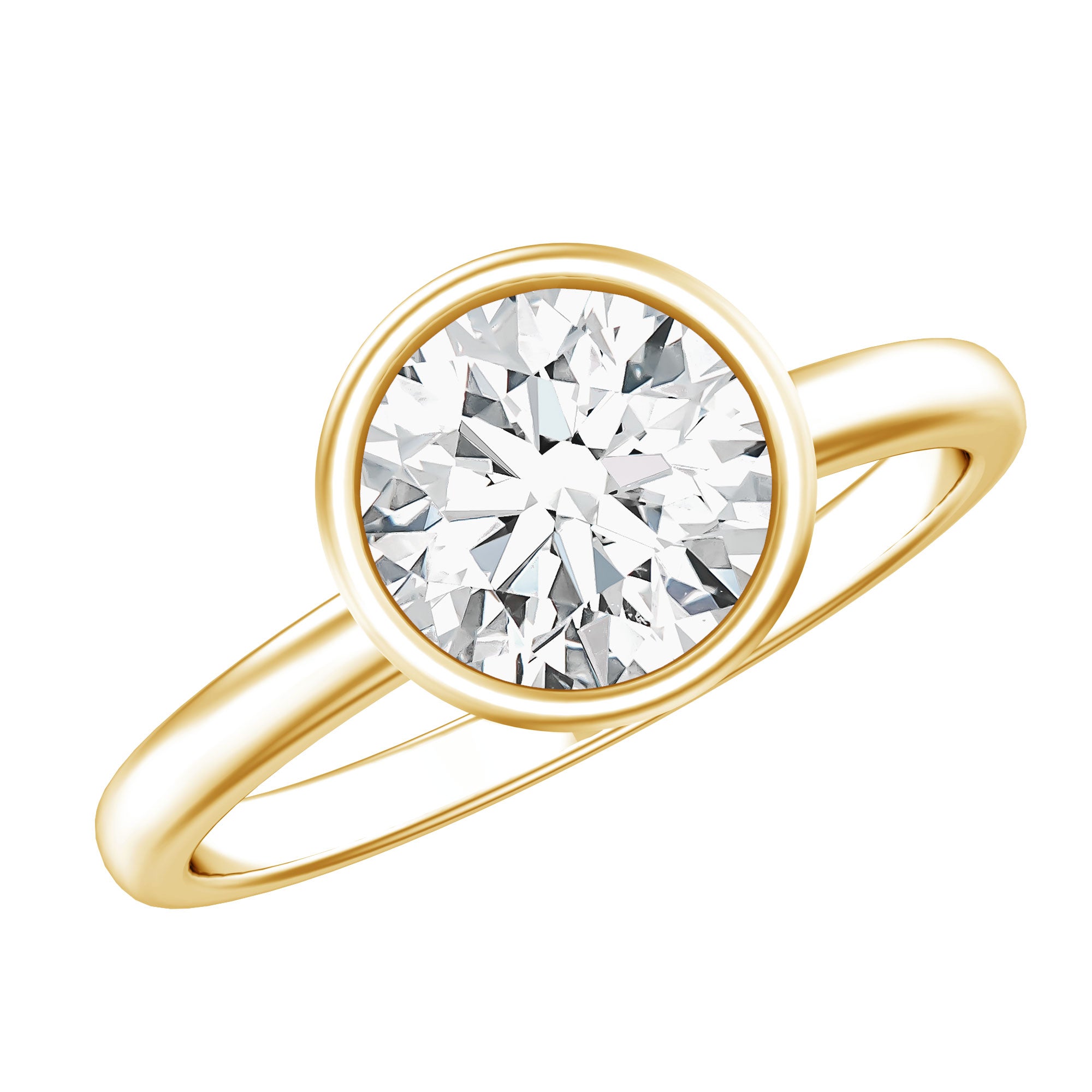 2 CT IGI Certified Lab Grown Diamond Solitaire Engagement Ring Lab - ( EF-VS ) - Rosec Jewels